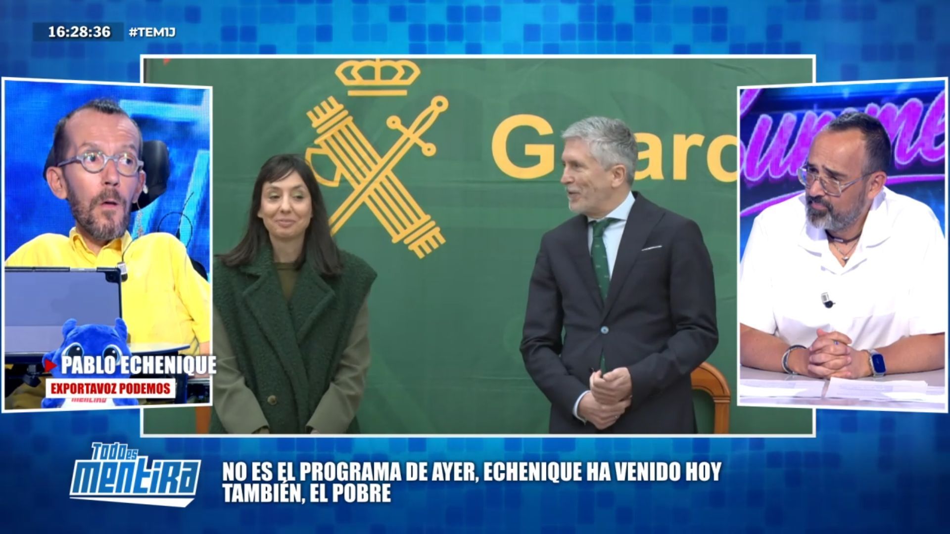 Echenique señala que Marlaska y Mazón mintieron por el "mismo" motivo: "Ninguno de los dos pueden decir la verdad" Echenique señala que Marlaska y Mazón mintieron por el "mismo" motivo: "Ninguno de los dos pueden decir la verdad"