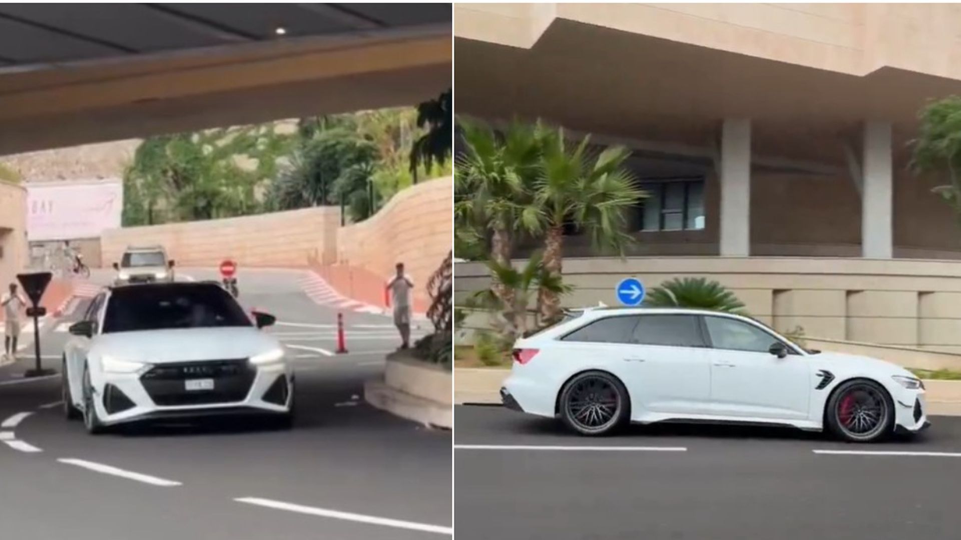 Fernando Alonso en su Audi RS6 ABT por las calles de Mónaco Fernando Alonso en su Audi RS6 ABT por las calles de Mónaco
