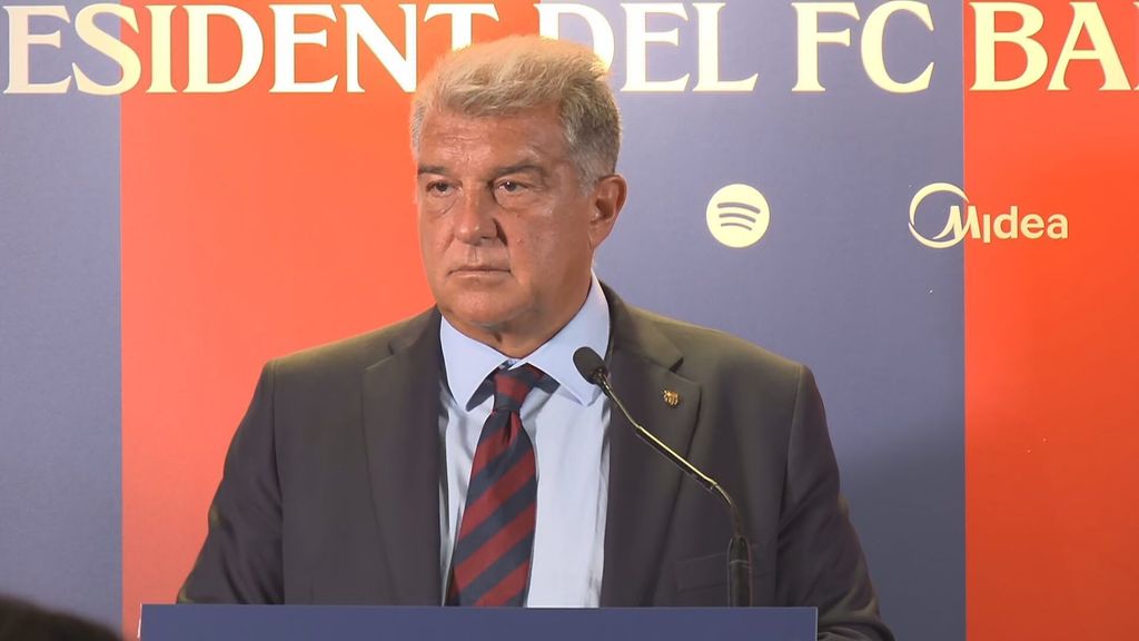 Joan Laporta confirma la oferta que ha hecho al Atlético de Madrid por Julián Álvarez