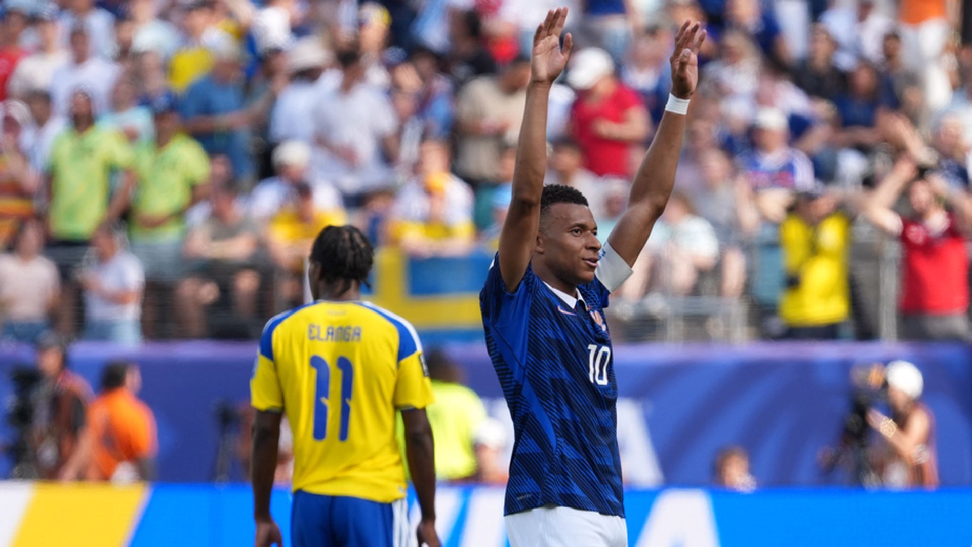 Kylian Mbappé celebra su gol ante Suecia Kylian Mbappé celebra su gol ante Suecia