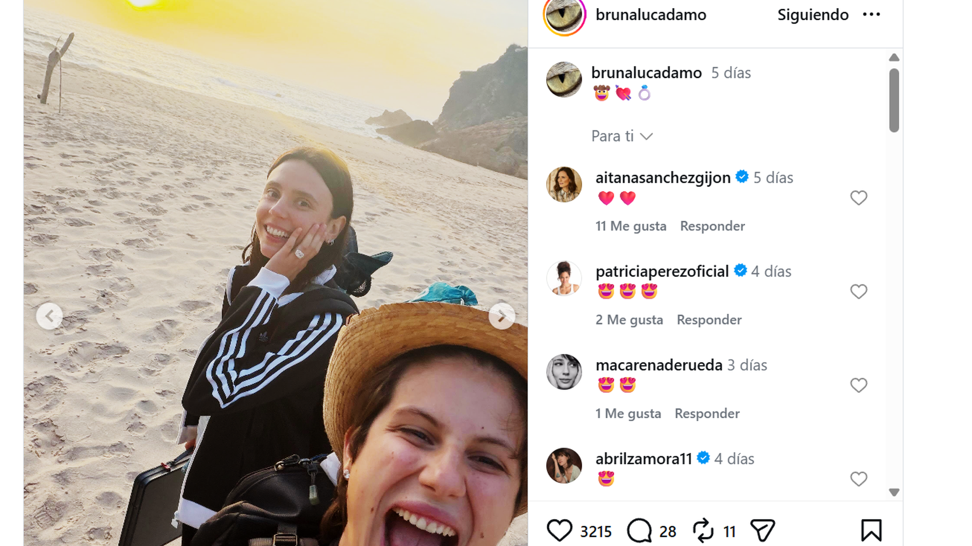 La reacción de Aitana Sánchez-Gijón a las fotos de su hija