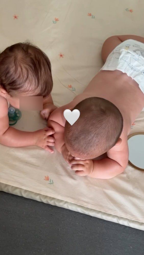 Luca y Liah, los mellizos de Estela Grande