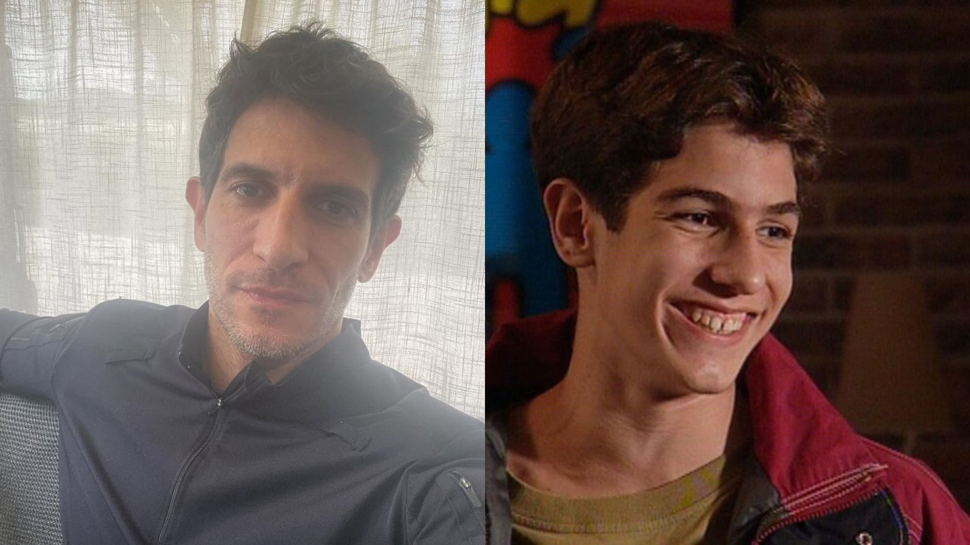 Quim Gutiérrez, en la actualidad y en su debut como actor Quim Gutiérrez, en la actualidad y en su debut como actor