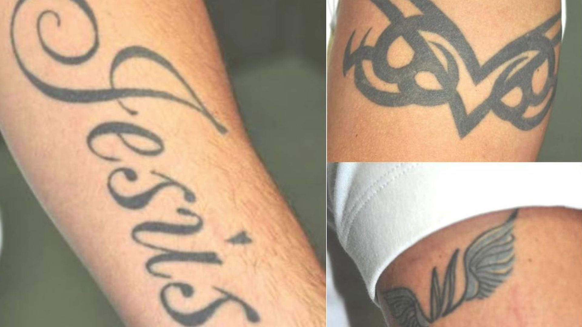 Tatuajes de Jesús Manuel Heredia Heredia, alias 'El Pantoja', compartidos por la Policía Nacional Tatuajes de Jesús Manuel Heredia Heredia, alias 'El Pantoja', compartidos por la Policía Nacional