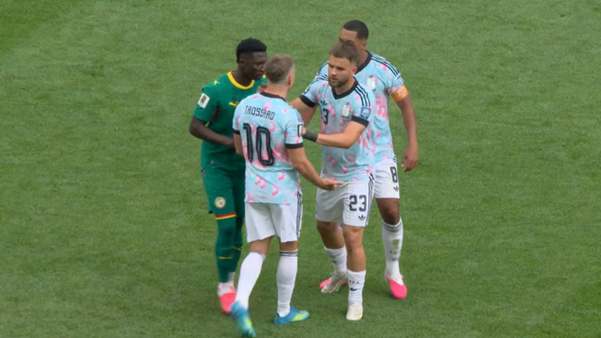 Tielemans y Trossard se pelean en el Bélgica-Senegal