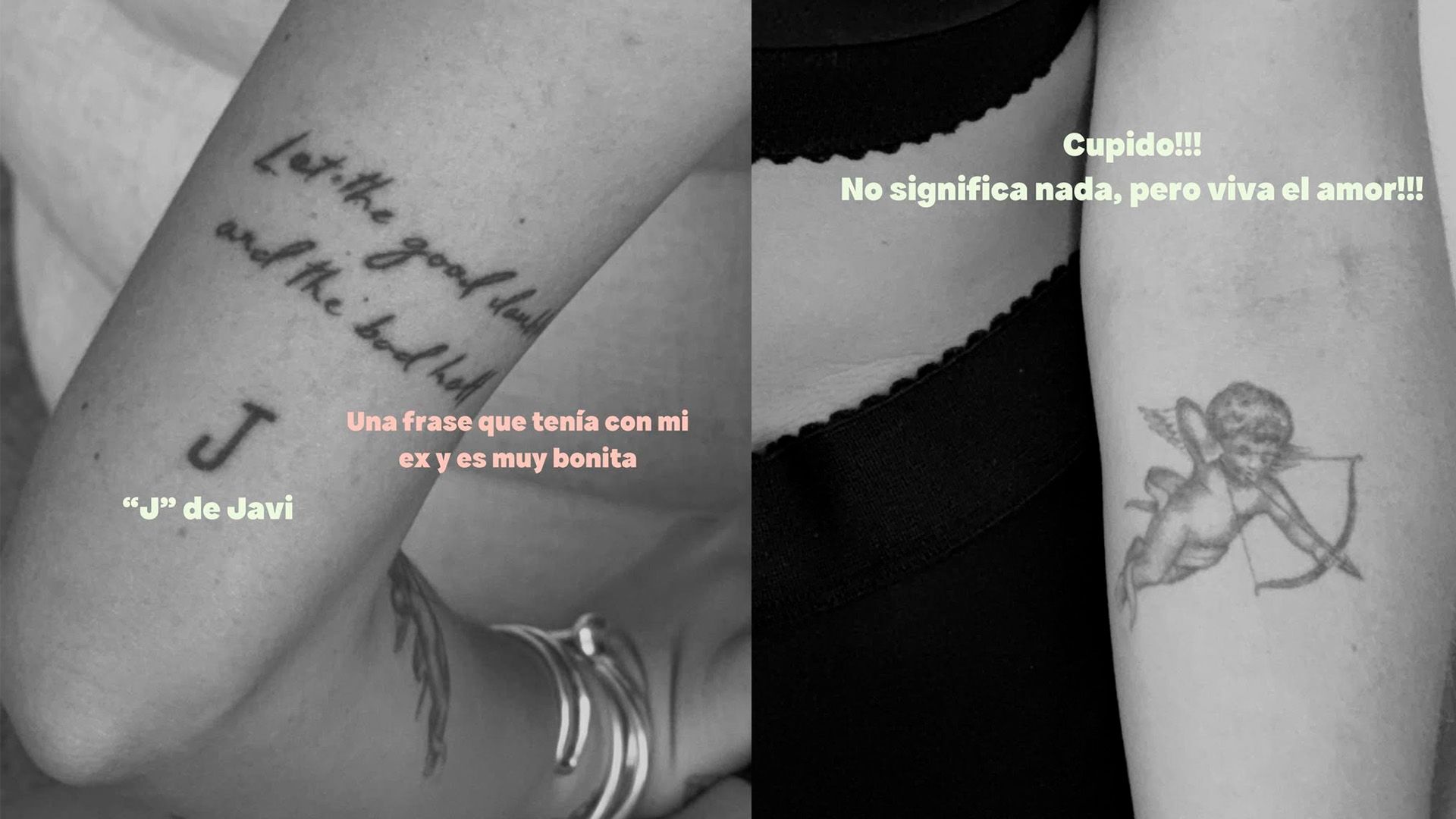 Algunos de los tatuajes de Anita Matamoros
