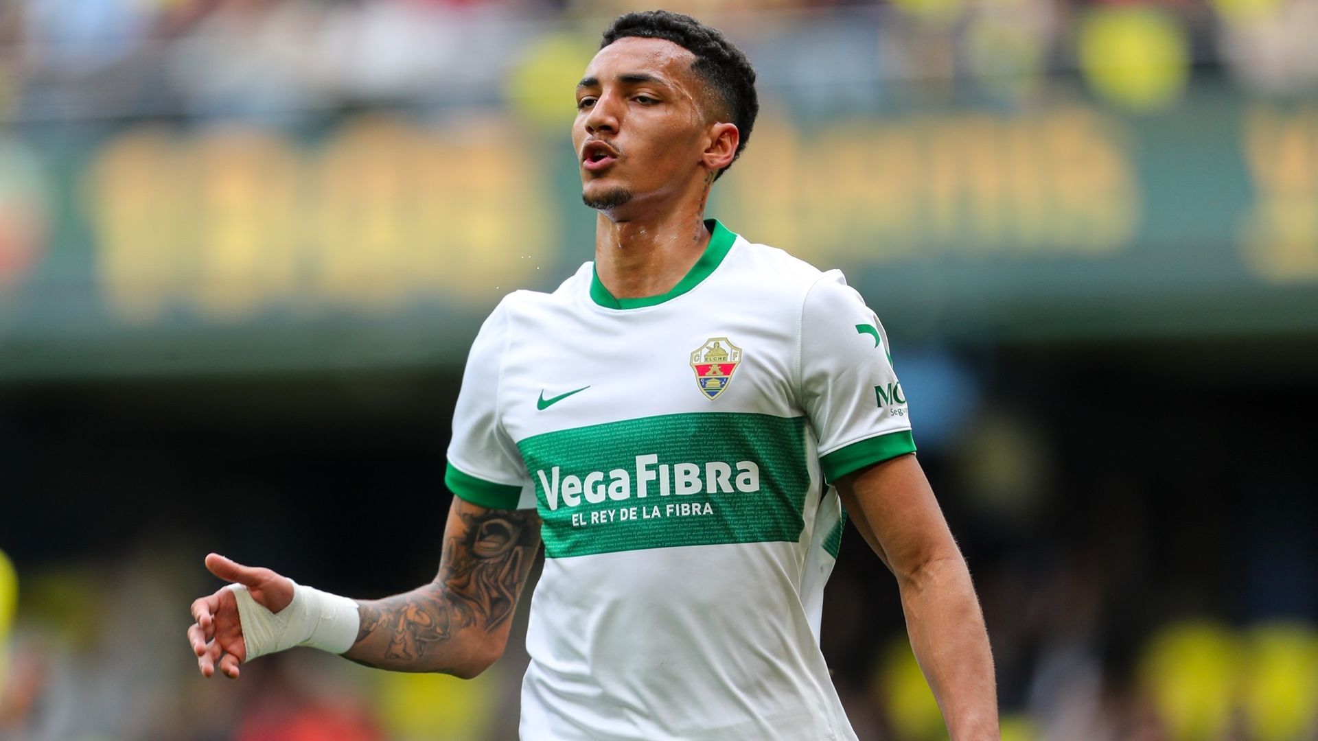 Álvaro Rodríguez, delantero del Elche Álvaro Rodríguez, delantero del Elche