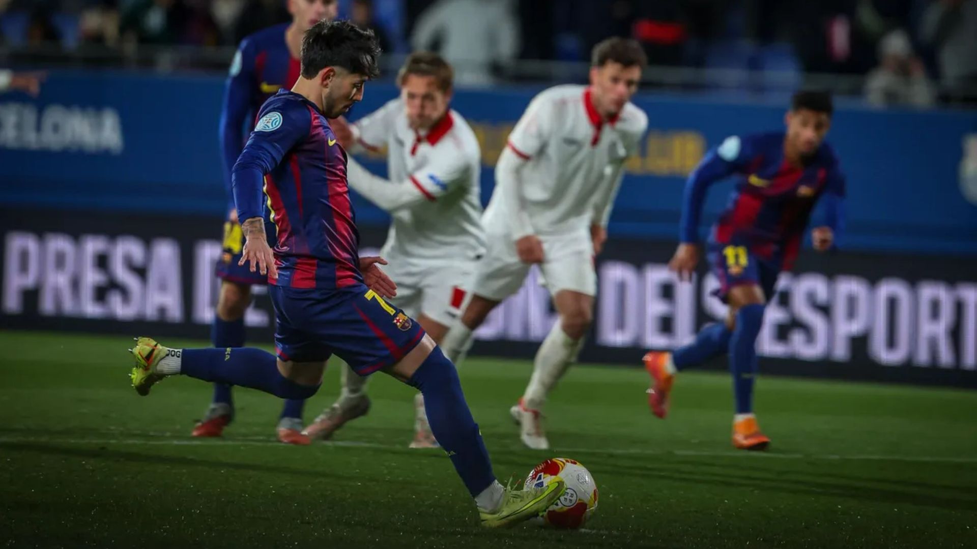 Dani Rodríguez, con el FC Barcelona Atlètic
