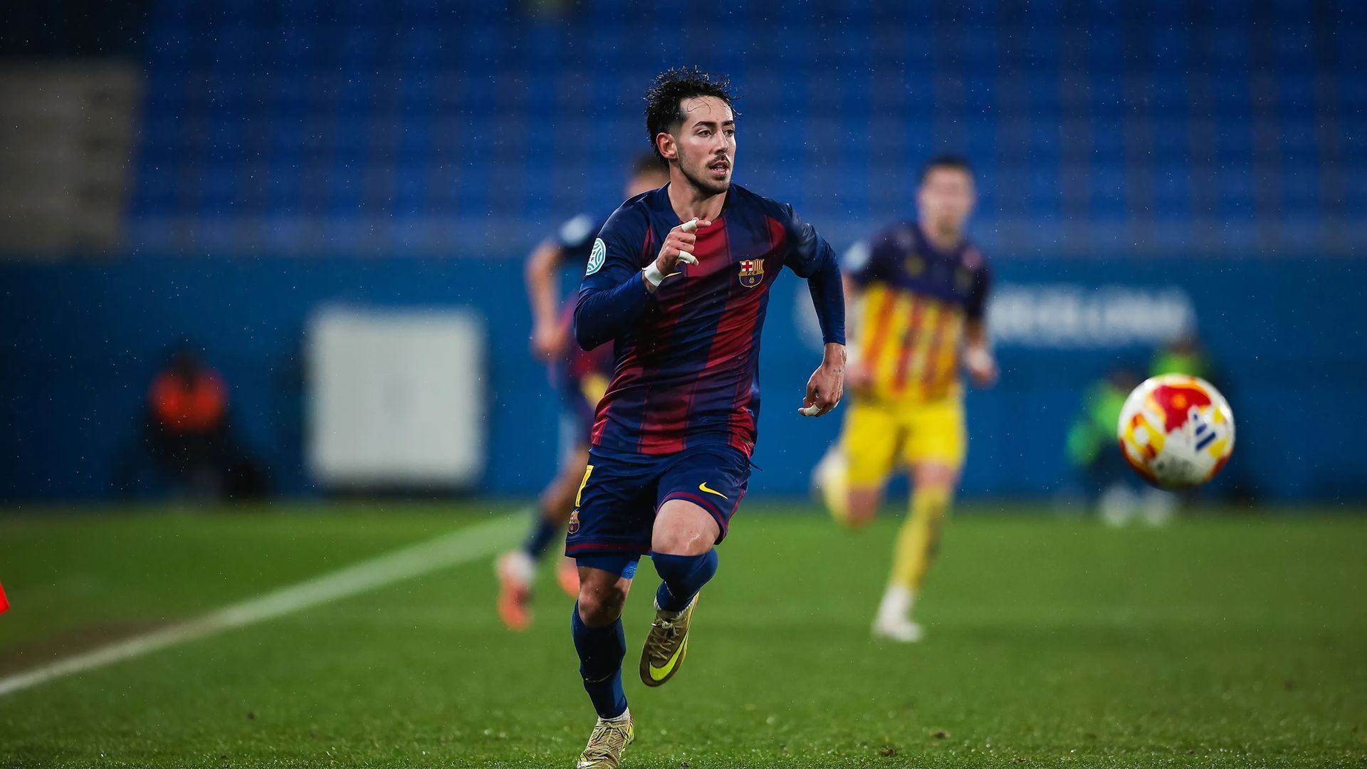 Dani Rodríguez, con el FC Barcelona B Dani Rodríguez, con el FC Barcelona B
