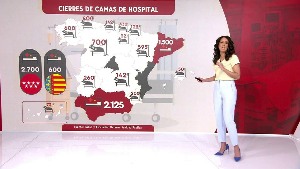 El sindicato de enfermeras denuncia cierre de plantas y 10.000 camas menos en hospitales este verano