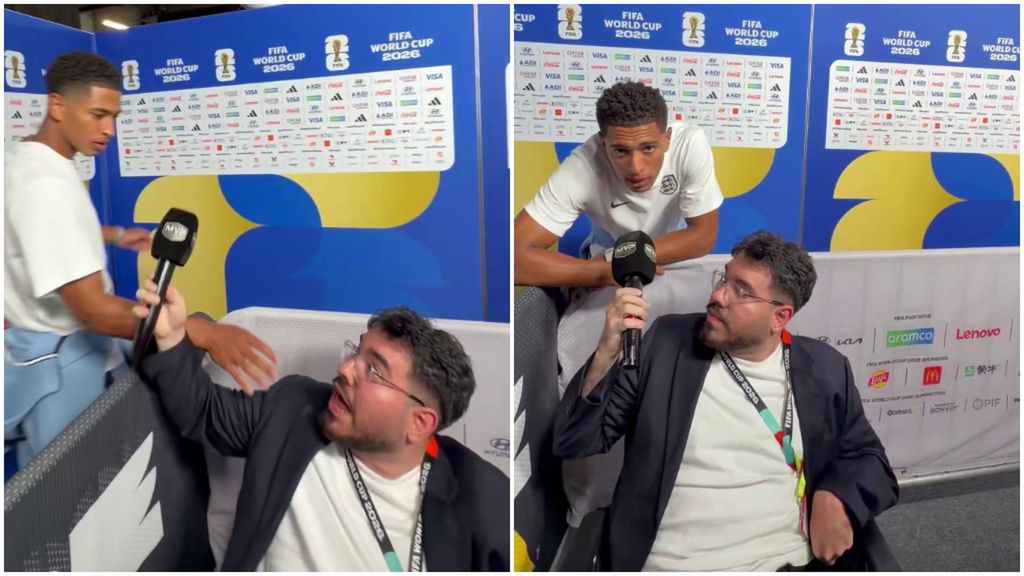 Jude Bellingham, junto al periodista Manu Gutiérrez
