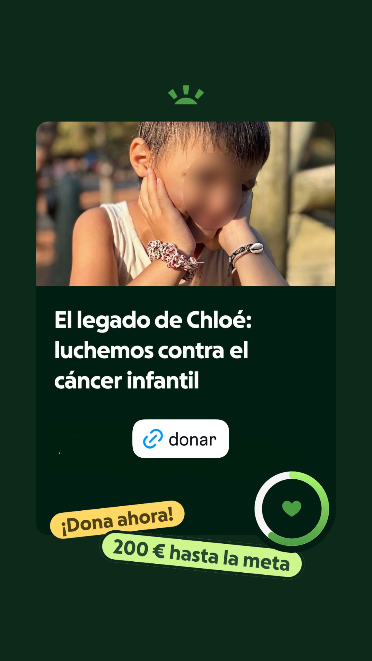 La madre de Chloé recauda fondos para