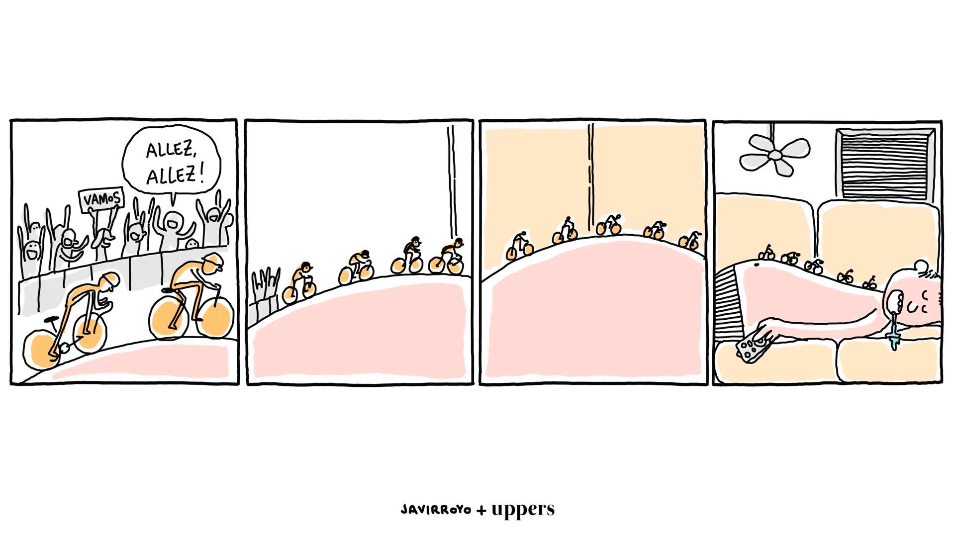 La viñeta de Javirroyo: "Siestas de Tour" La viñeta de Javirroyo: "Siestas de Tour"