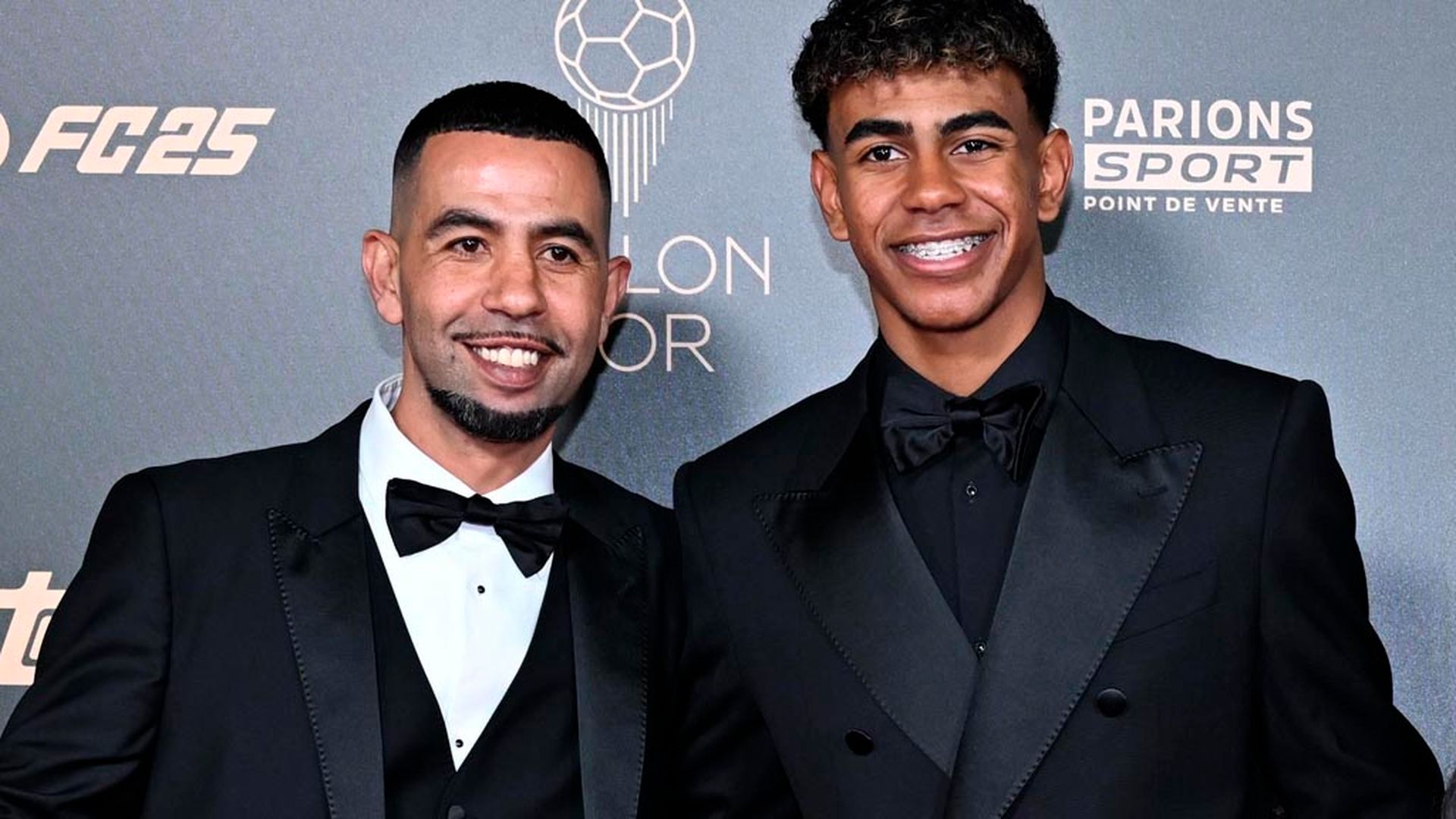 Lamine Yamal y su padre, Mounir Nasraoui Lamine Yamal y su padre, Mounir Nasraoui