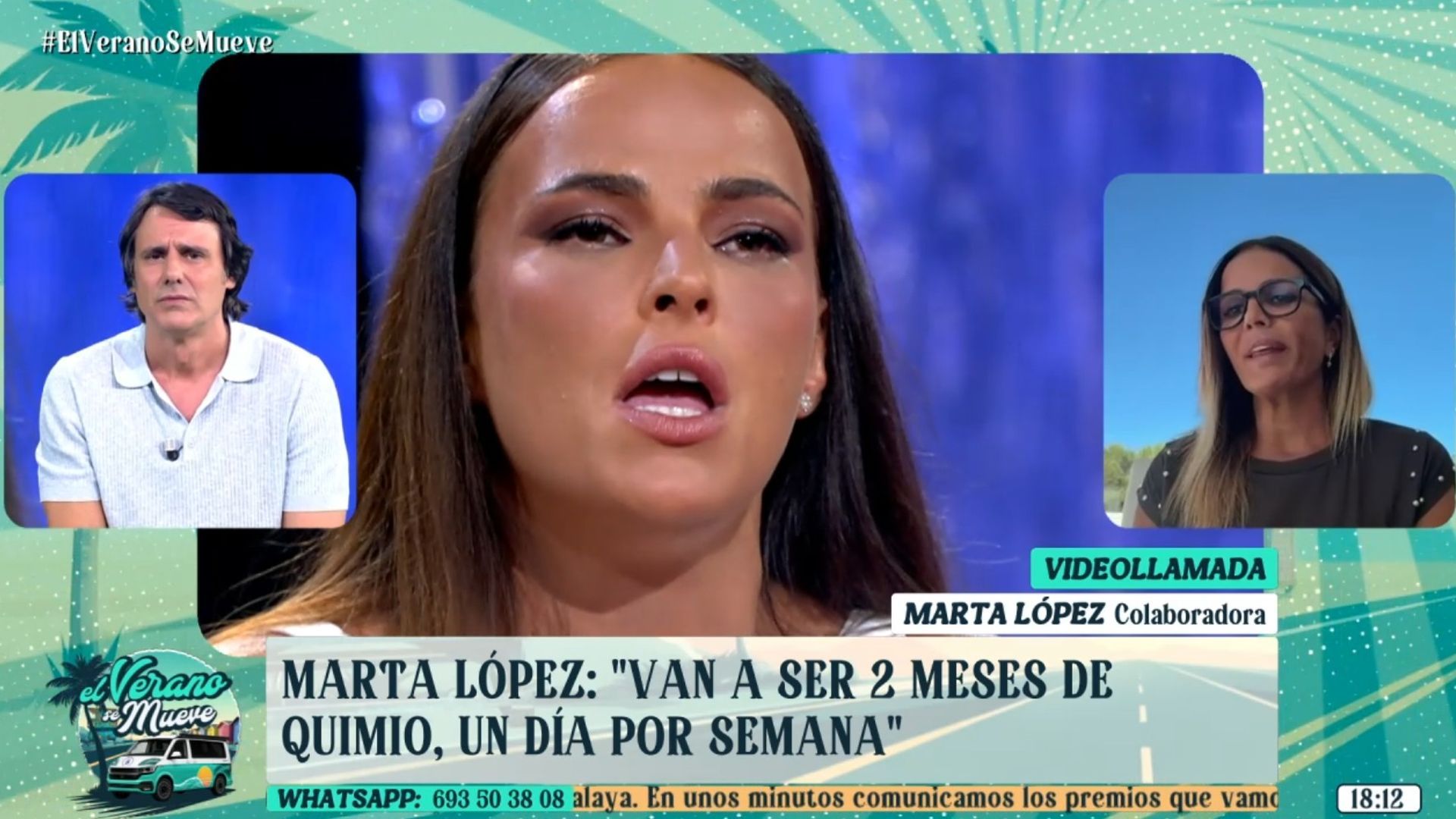 Marta López revela la última hora del estado de salud de Marta Peñate: "Van a ser dos meses de quimio, un día por semana"