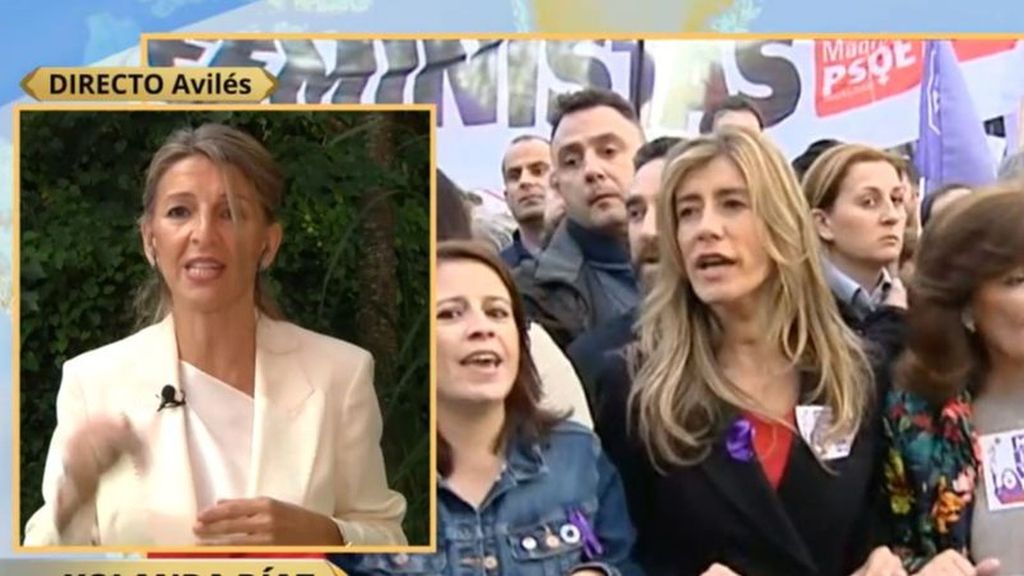 Yolanda Díaz muestra su apoyo a Begoña Gómez: “Es una mujer con vida propia, no solo la esposa del presidente”