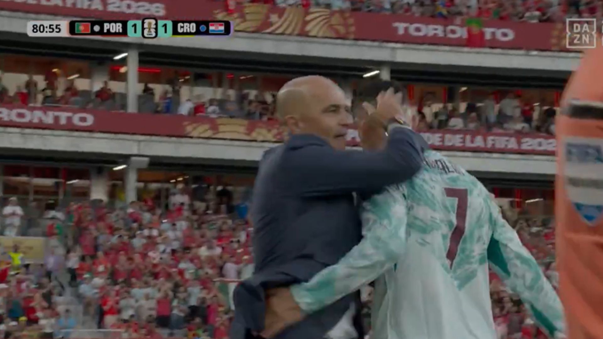 Cristiano Ronaldo con Roberto Martínez