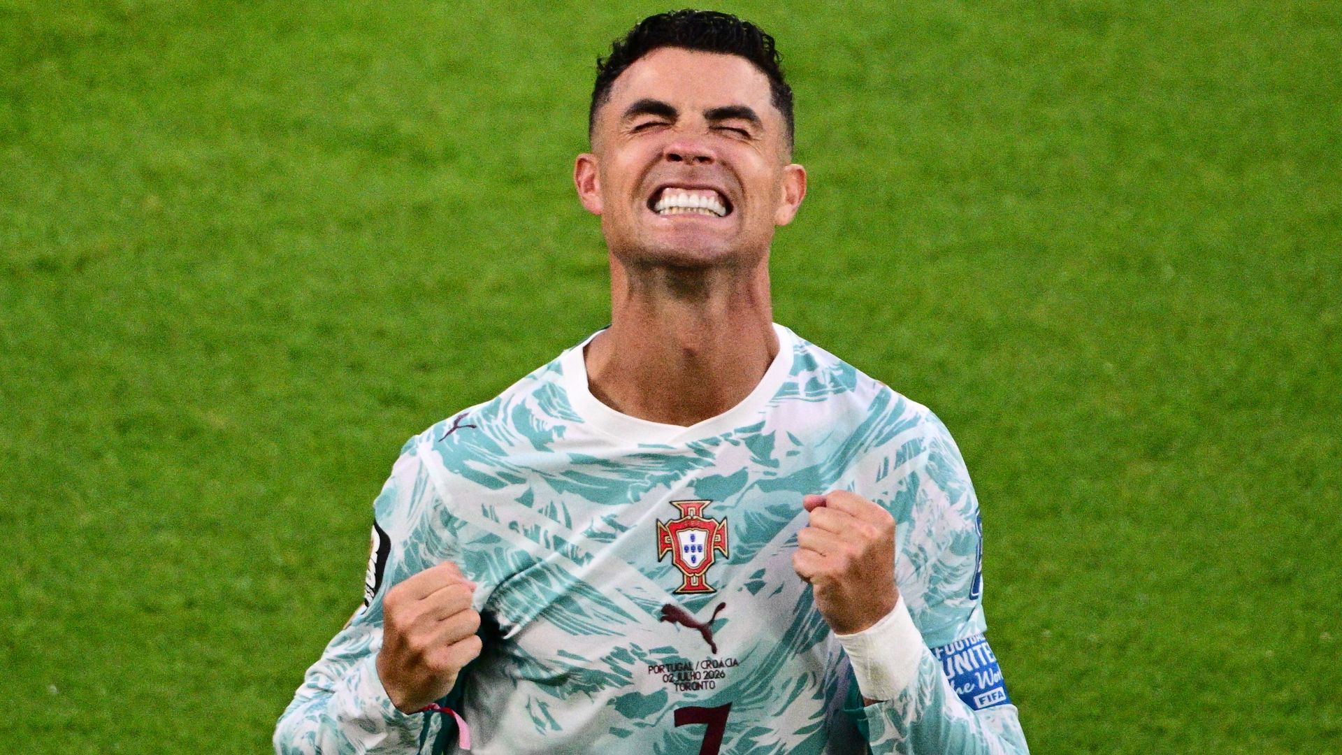Cristiano Ronaldo en el partido de Portugal ante Croacia