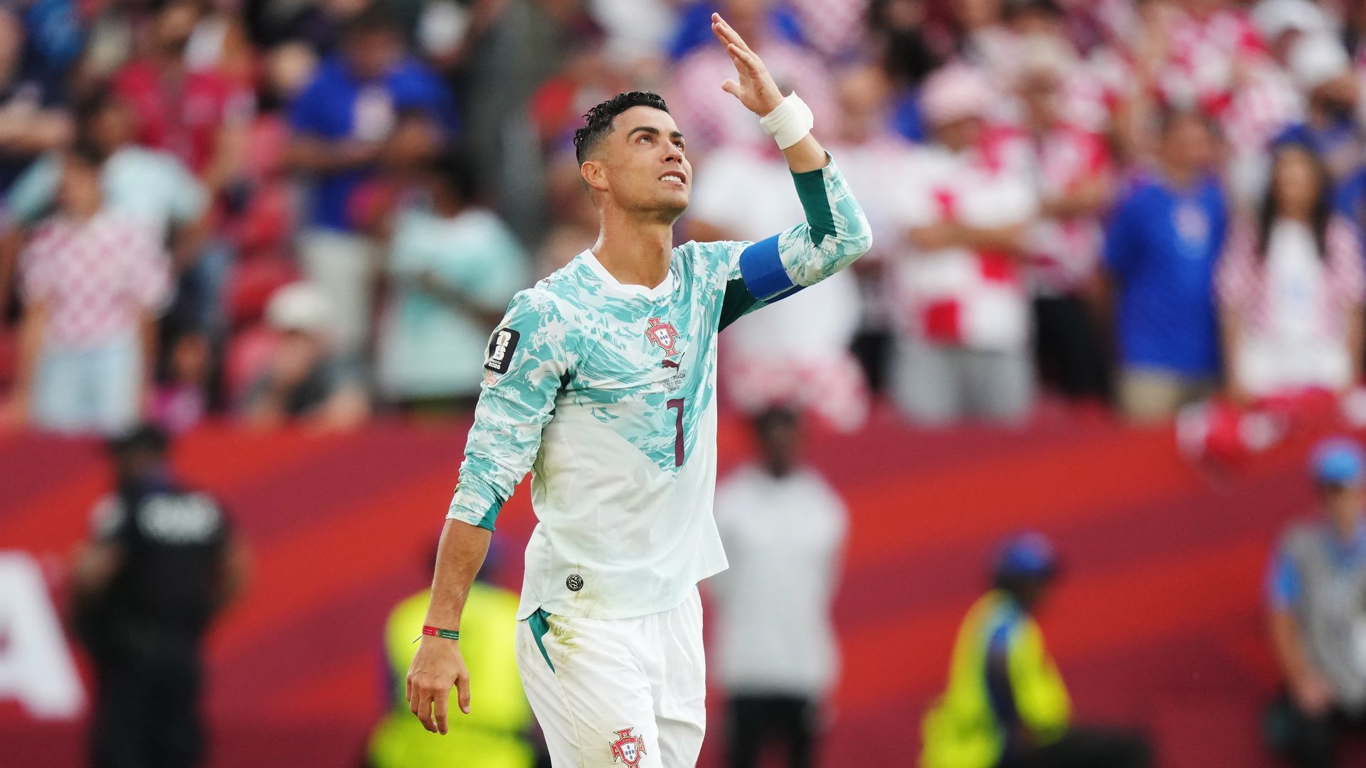 Cristiano Ronaldo en el partido de Portugal ante Croacia