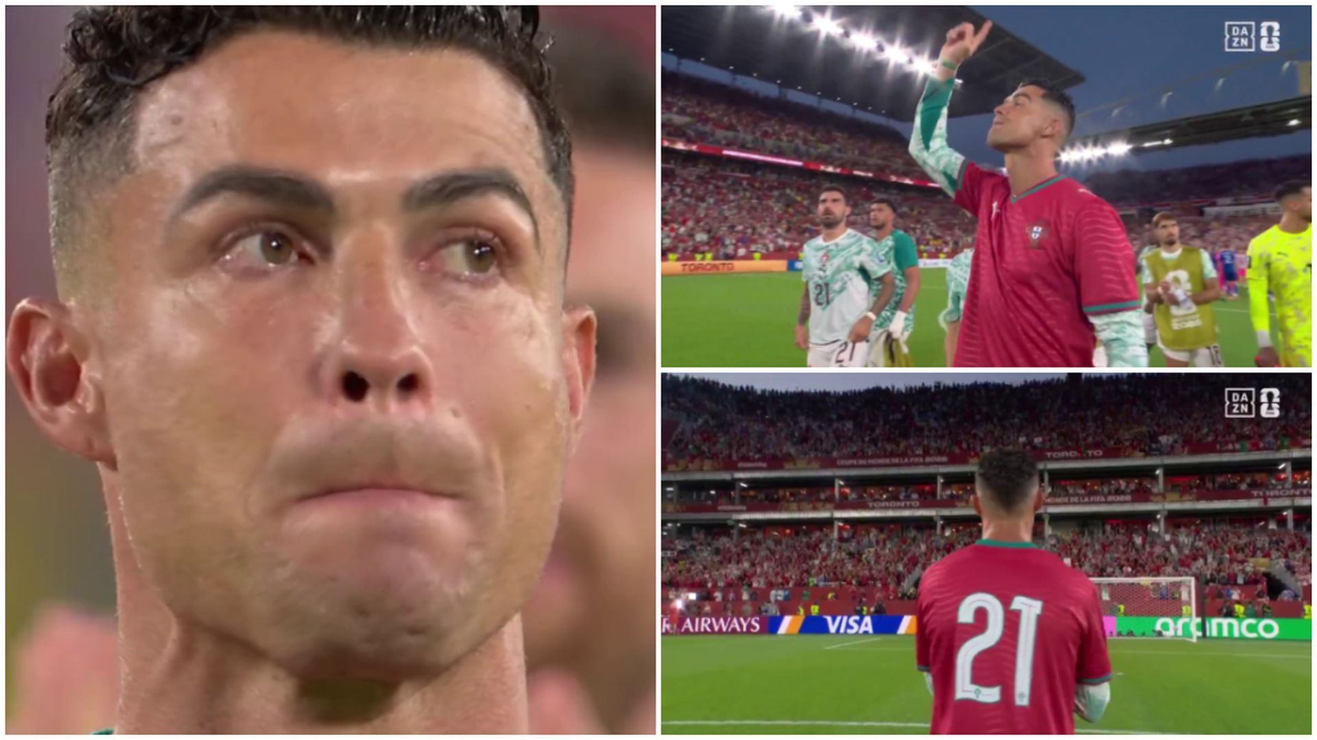 El homenaje de Cristiano Ronaldo a Diogo Jota El homenaje de Cristiano Ronaldo a Diogo Jota