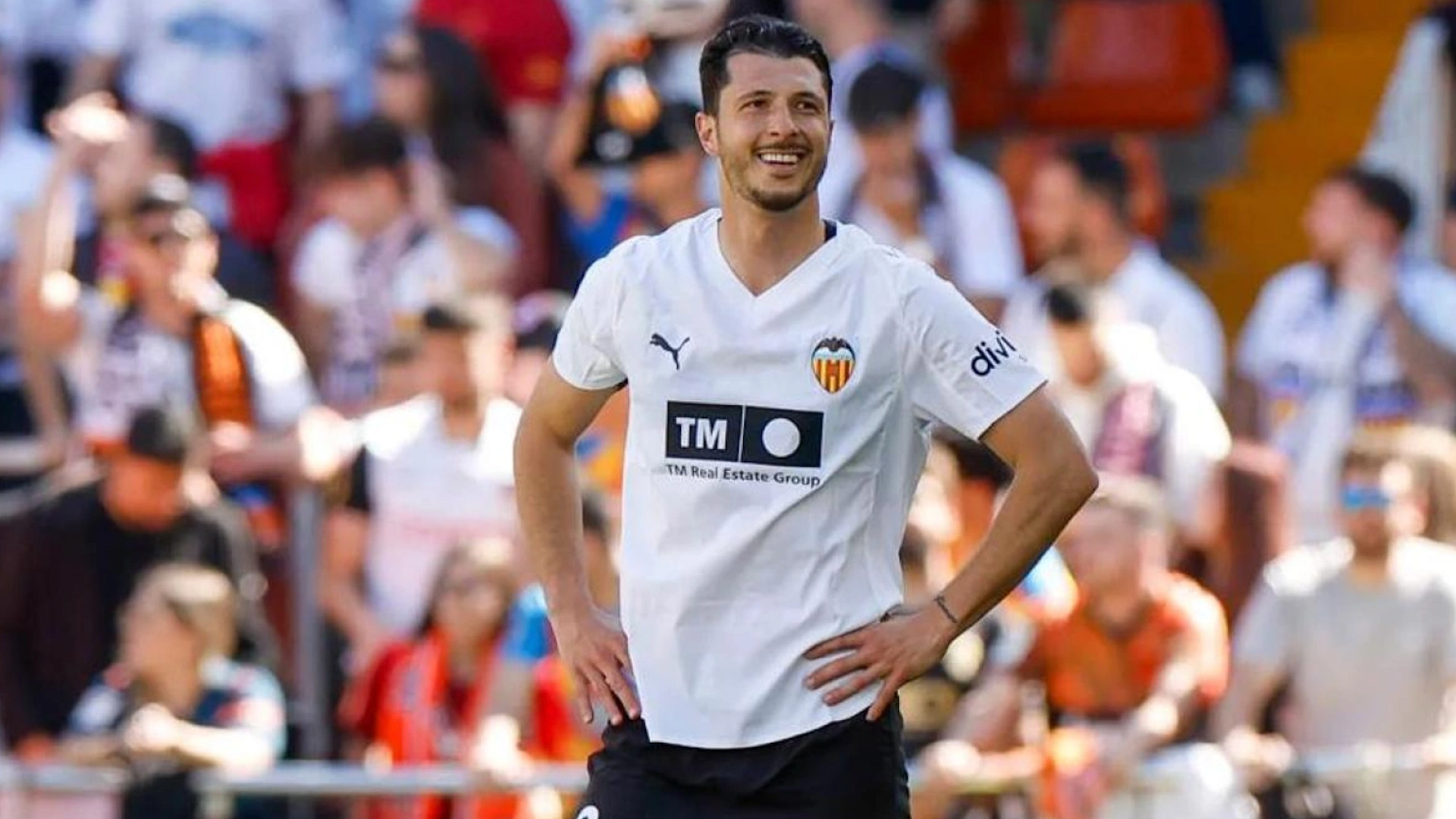 Guido Rodríguez, feliz en Mestalla