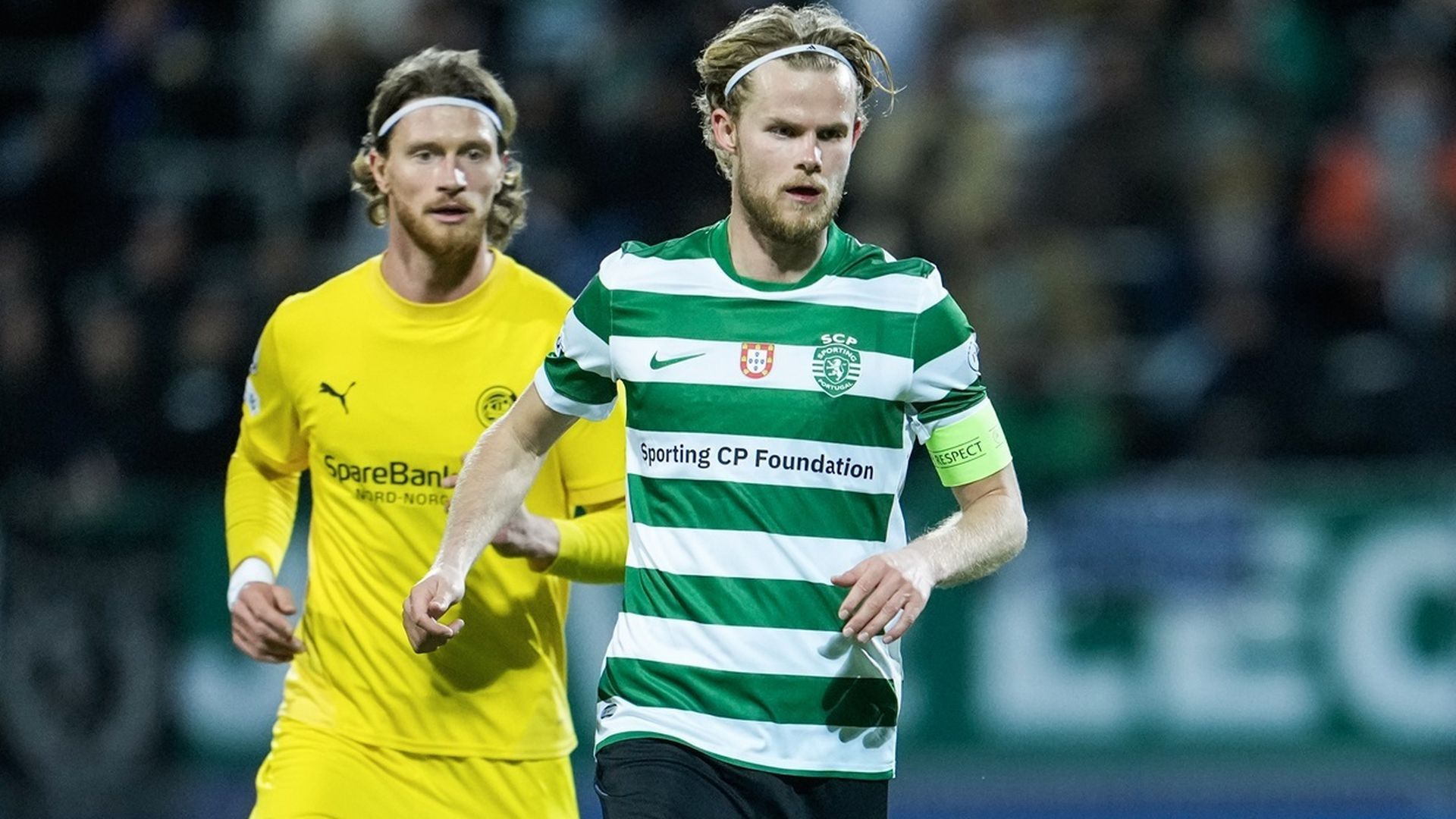 Hjulmand, en un partido del Sporting