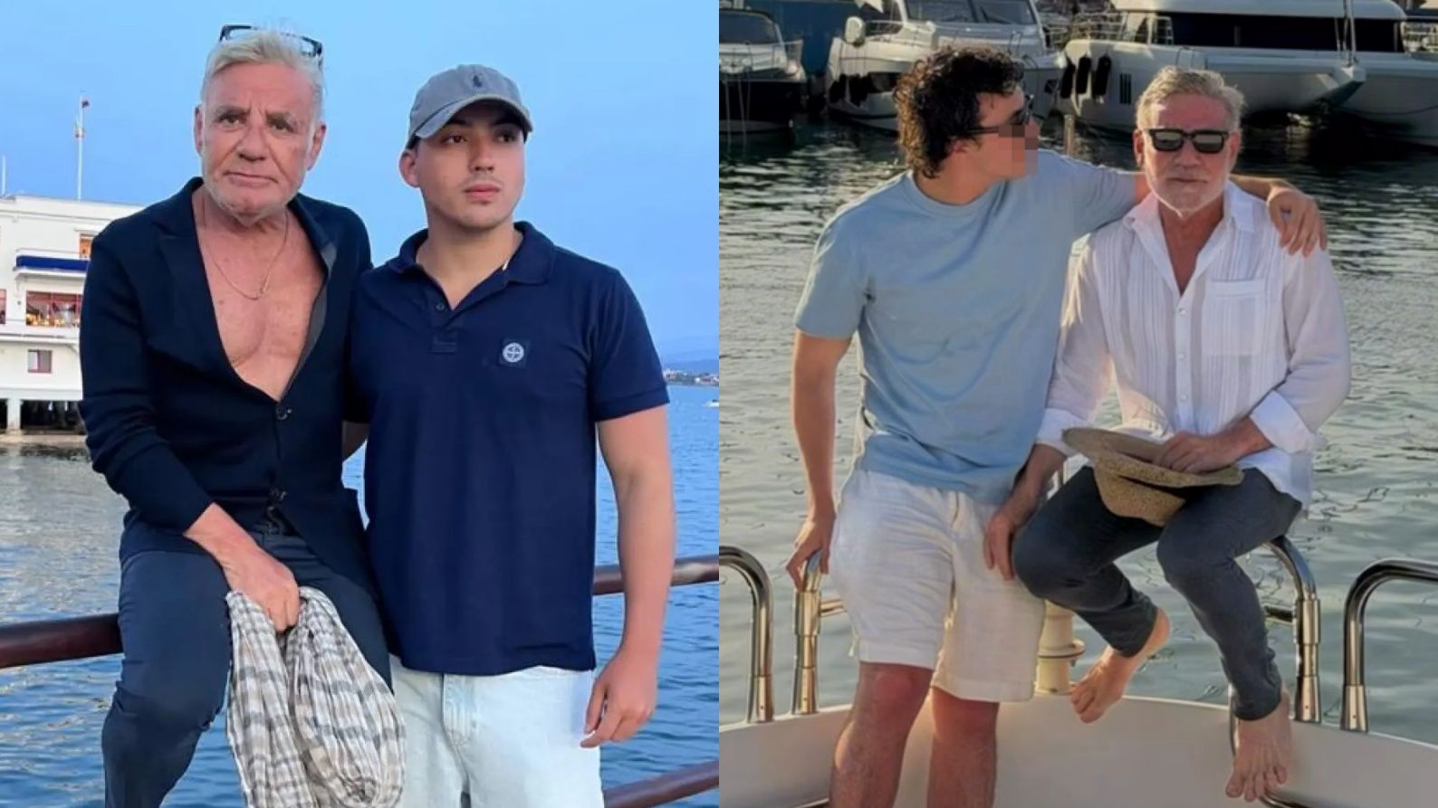 Joaquín Torres junto a sus hijos