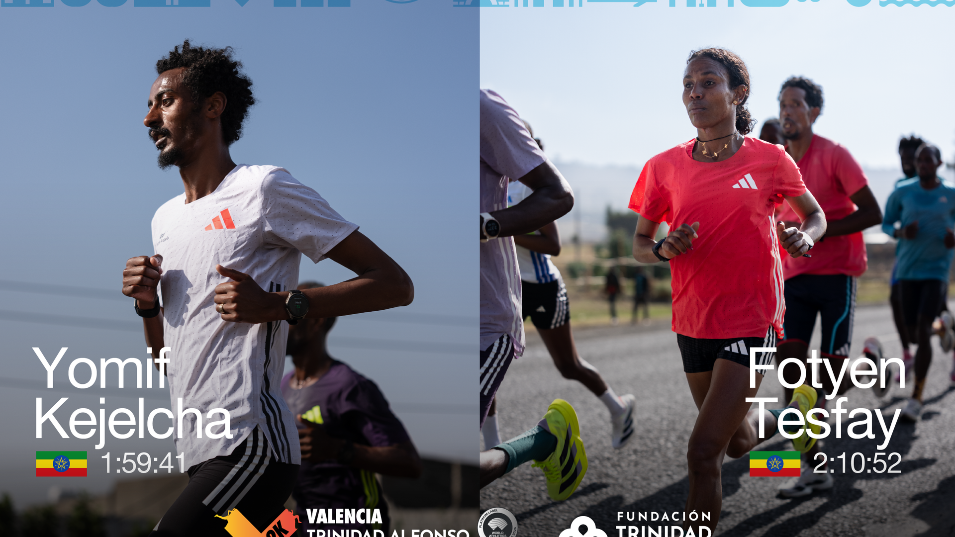 Kejelcha y Tesfay encabezan una lista  de élite con grandes objetivos  para Maratón Valencia 2026