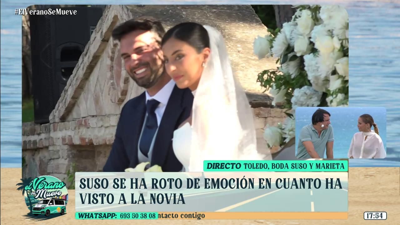 La boda de Suso y Marieta, en fotos: de su llegada al altar a su emoción al encontrarse