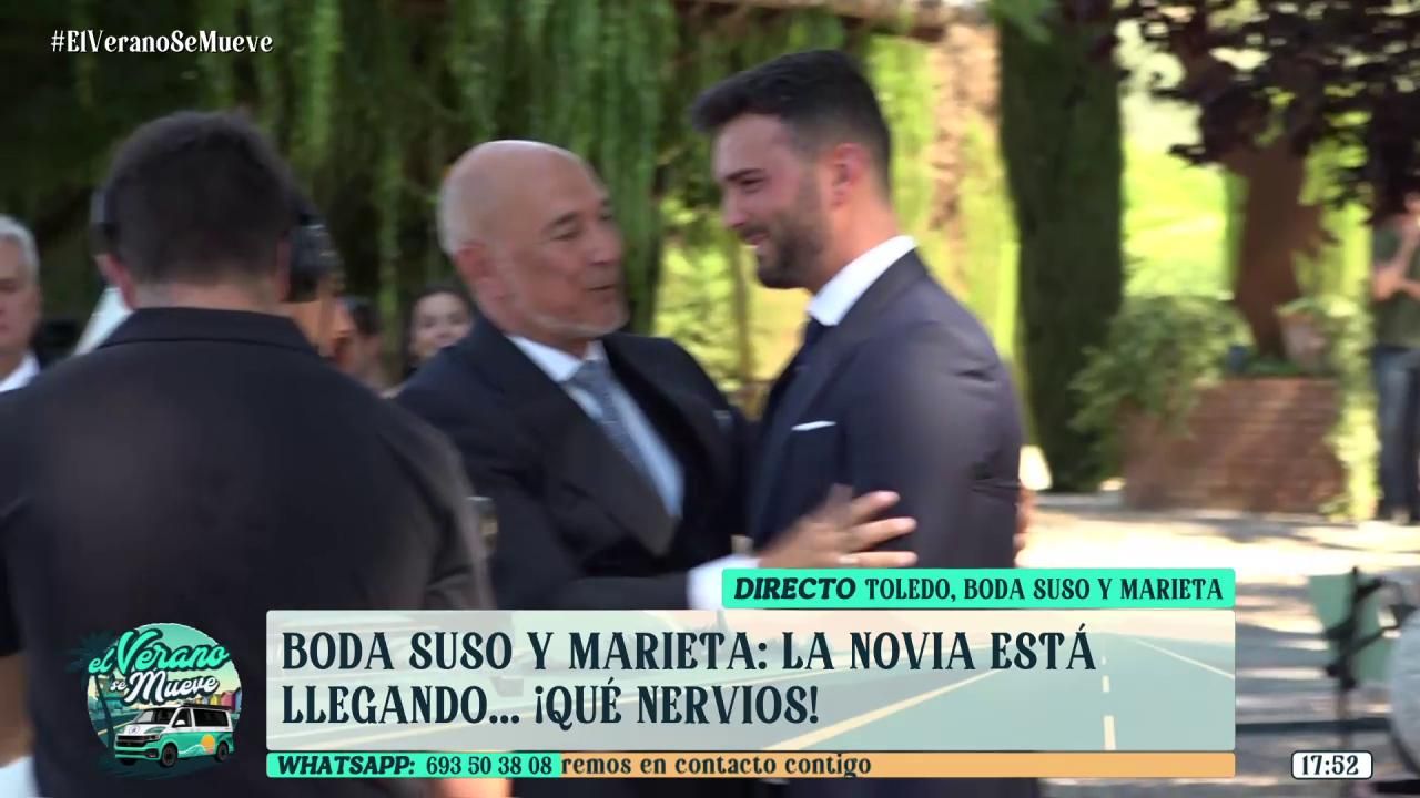 La boda de Suso y Marieta, en fotos: de su llegada al altar a su emoción al encontrarse