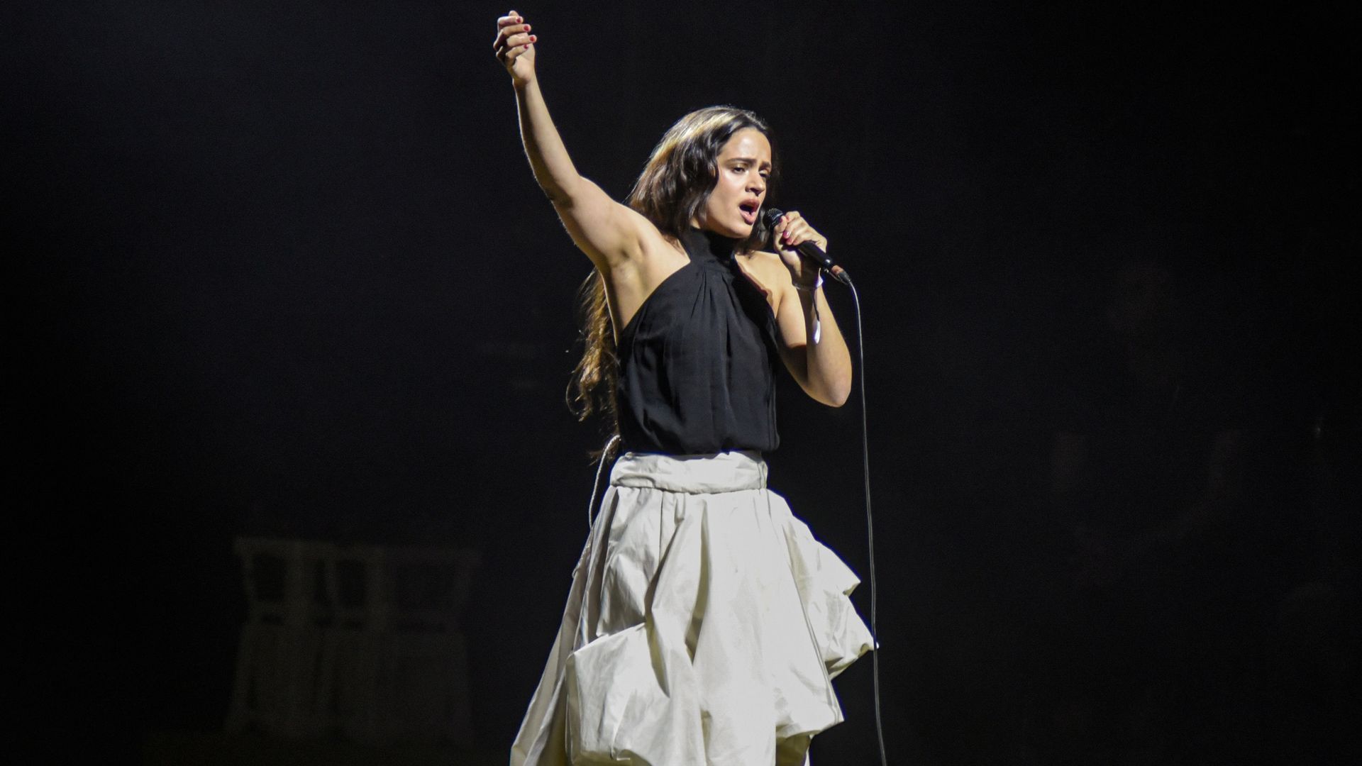 La cantante Rosalía en un concierto La cantante Rosalía en un concierto