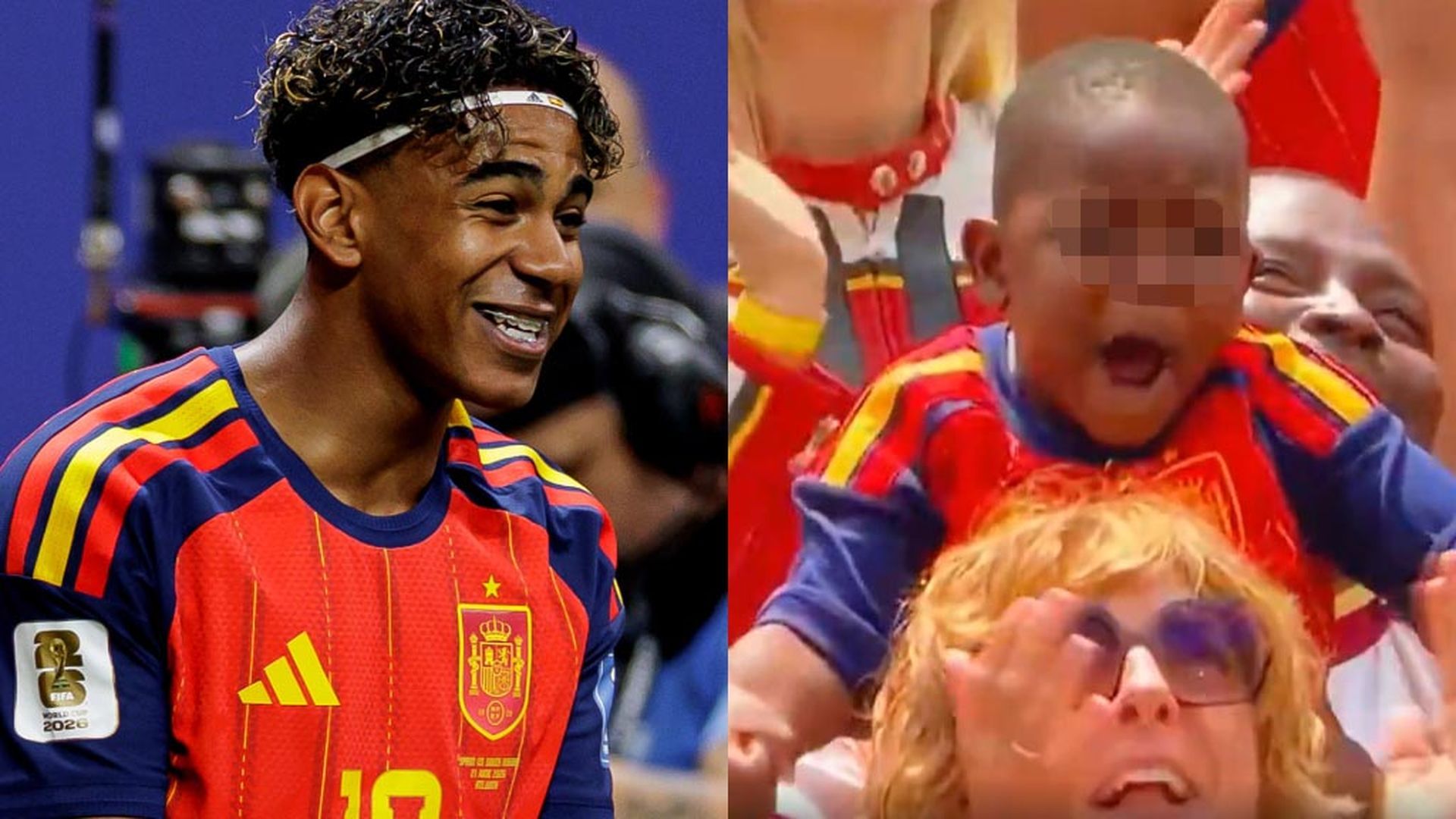 Lamine Yamal y su hermano pequeño, Keyne Lamine Yamal y su hermano pequeño, Keyne