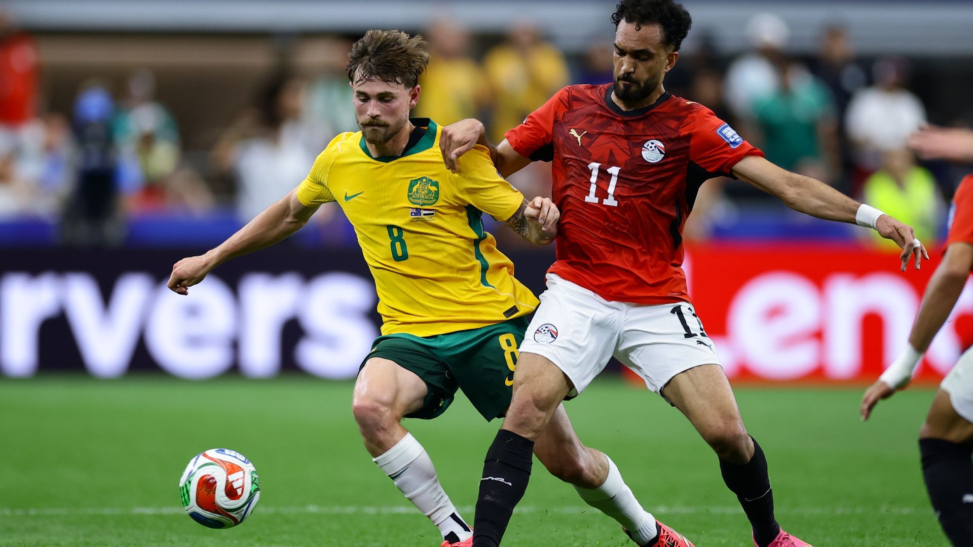 Lance del Australia - Egipto en el Mundial.