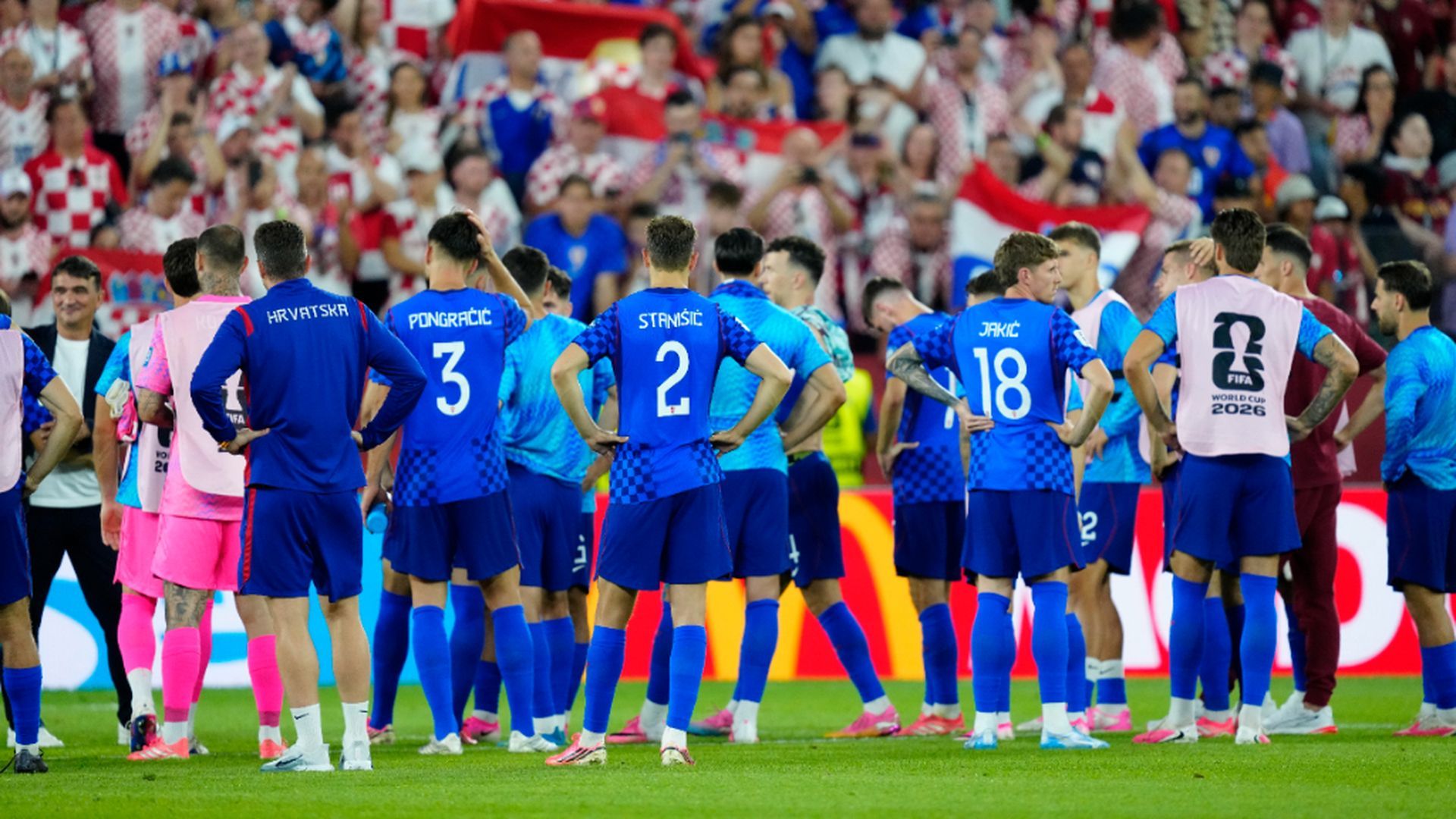 Los jugadores de Croacia, tras ser eliminados del Mundial
