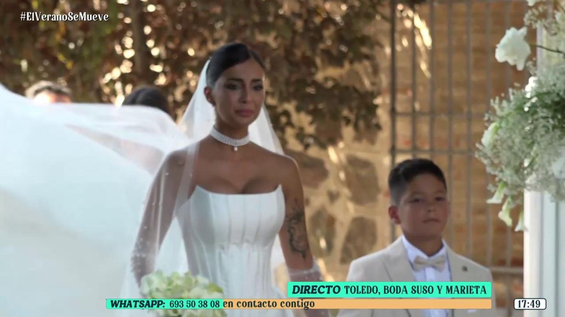 Marieta a su llegada a la finca para cotraer matrimonio