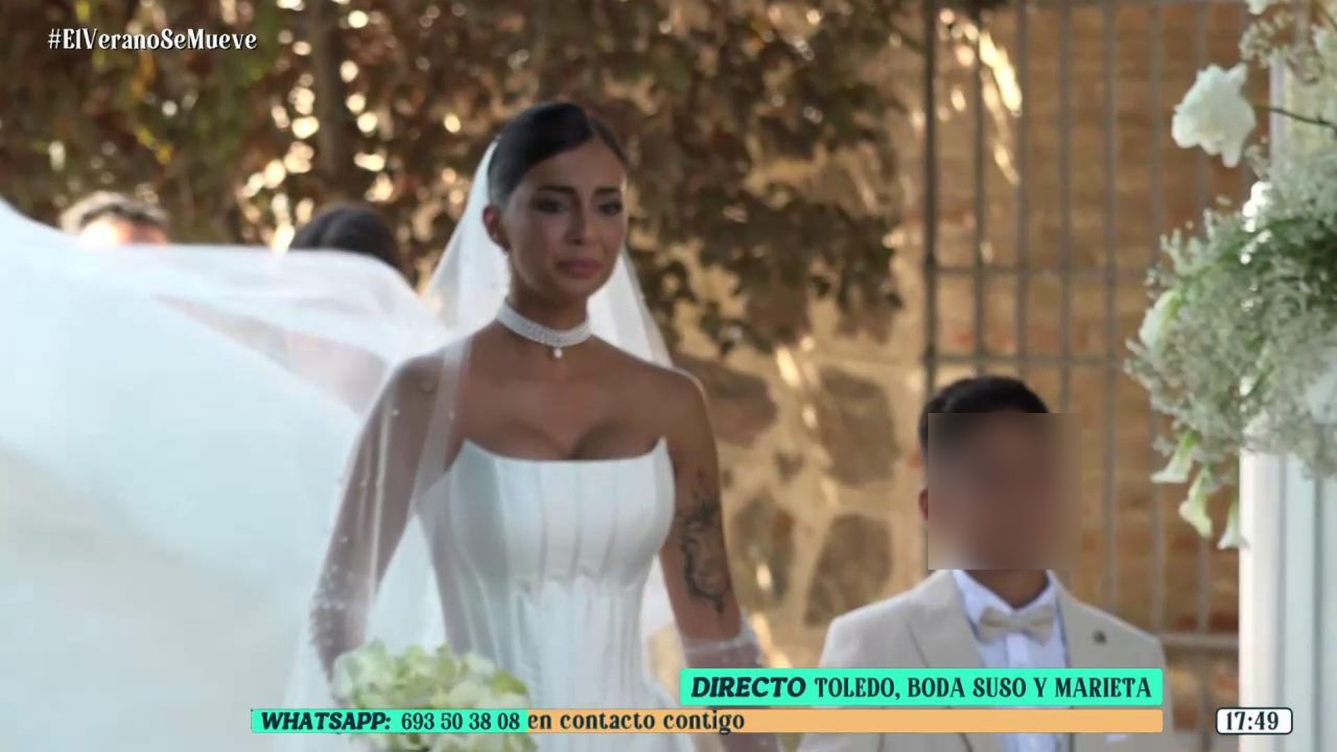 Marieta a su llegada a la finca para cotraer matrimonio