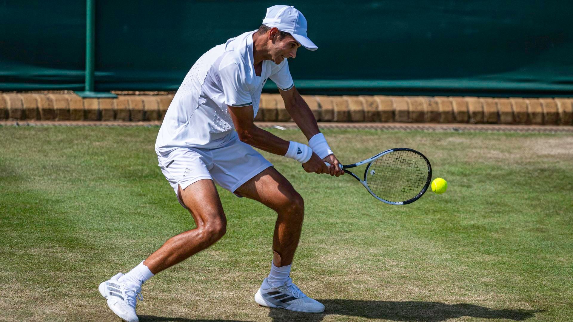 Rafa Jódar, ante Mochizuki en Wimbledon