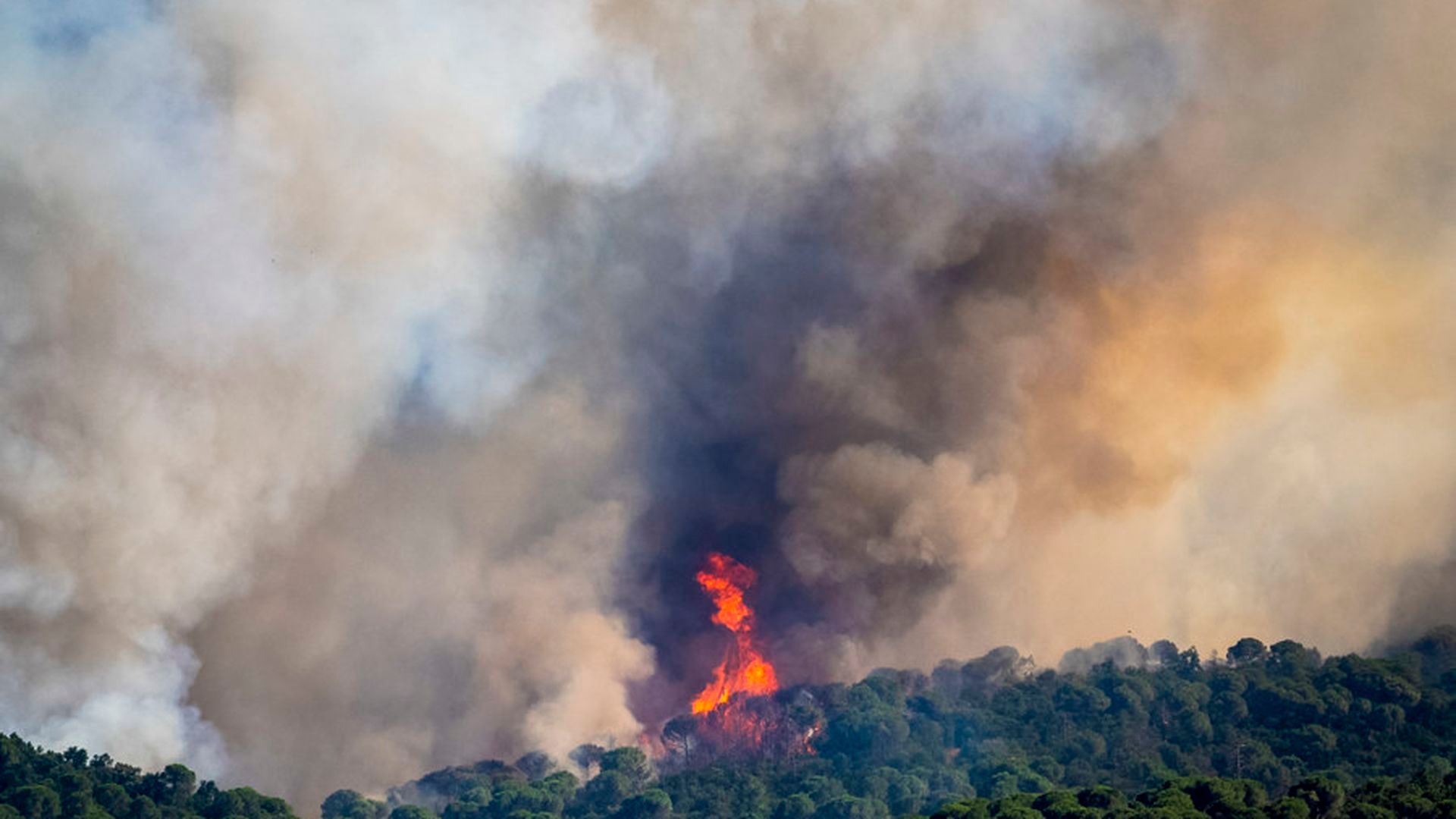 Sigue en directo el incendio en la Bisbal d'Empordà en Girona: un detenido, 1.300 hectáreas afectadas y siete localidades confinadas