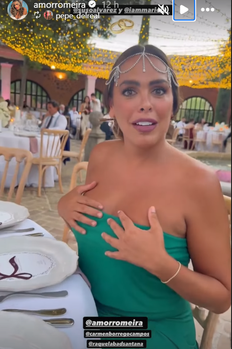 Amor Romeira en la boda de Suso y Marieta
