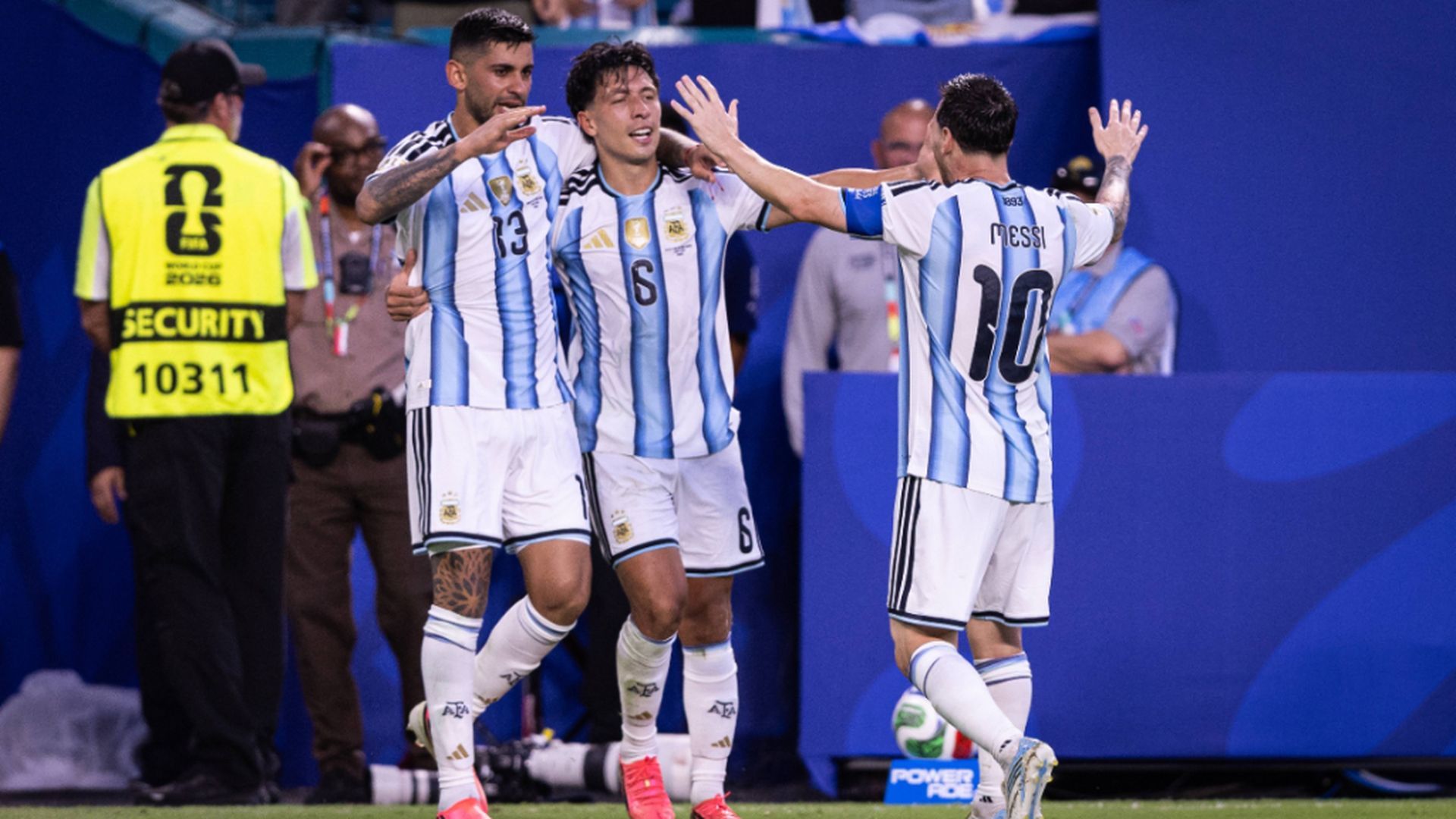 Argentina, celebrando un gol ante Cabo Verde