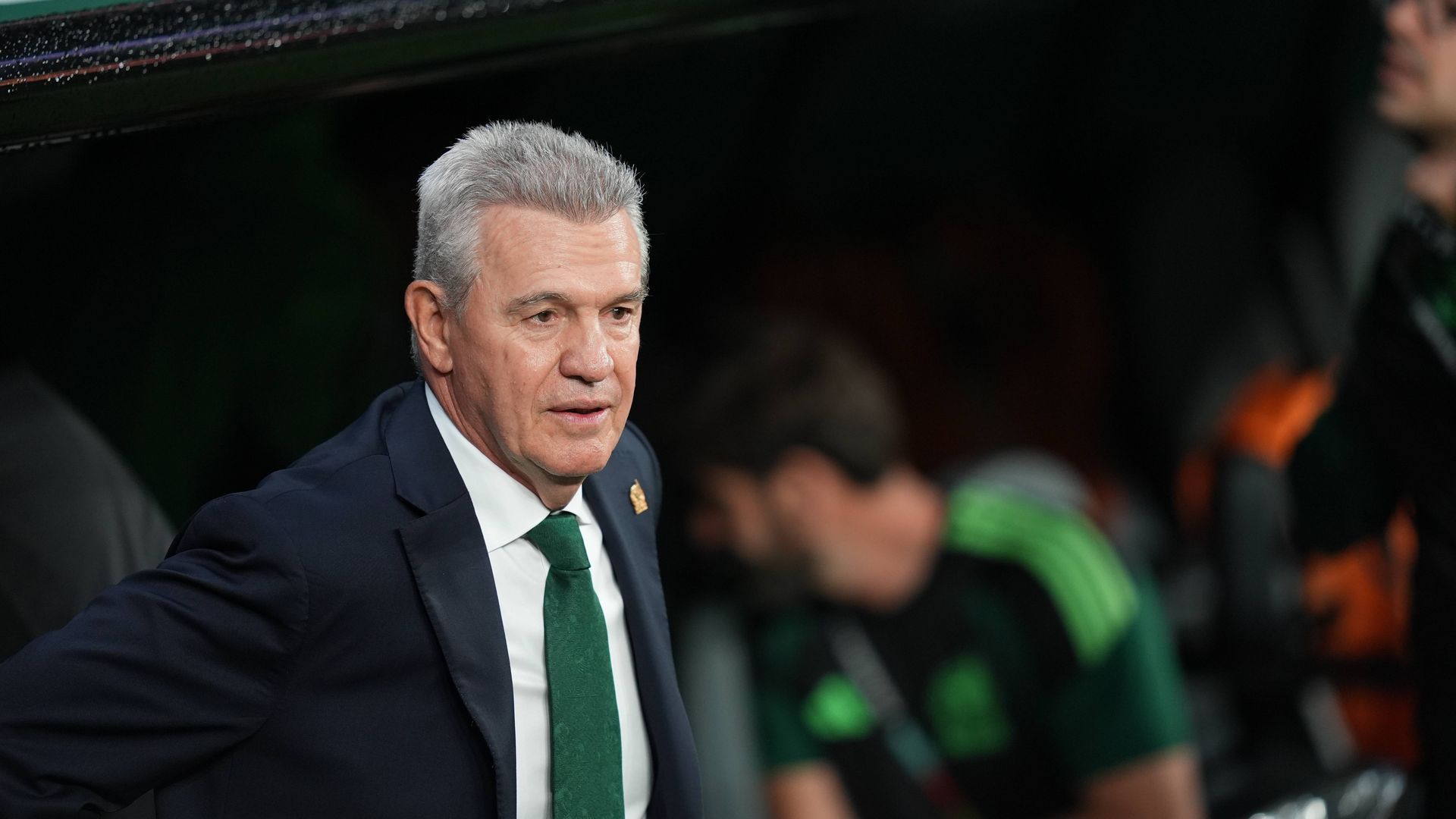 Javier Aguirre, durante el México-Ecuador