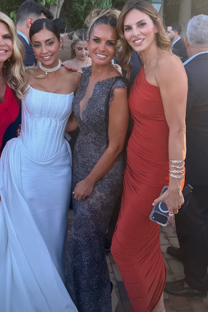 Marta López en la boda de Suso y Marieta