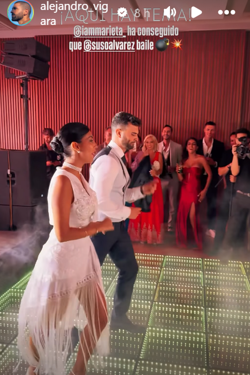 Marieta y Suso en su boda