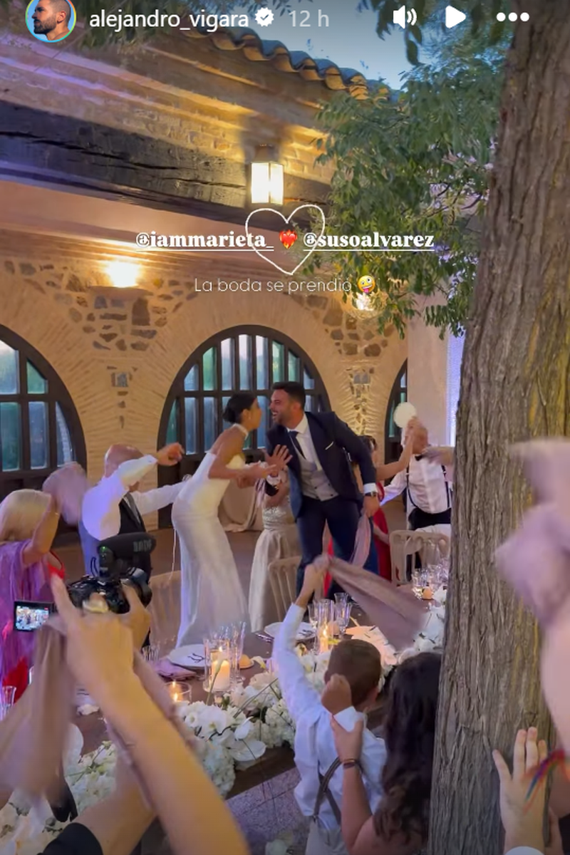 Suso y Marieta en su boda