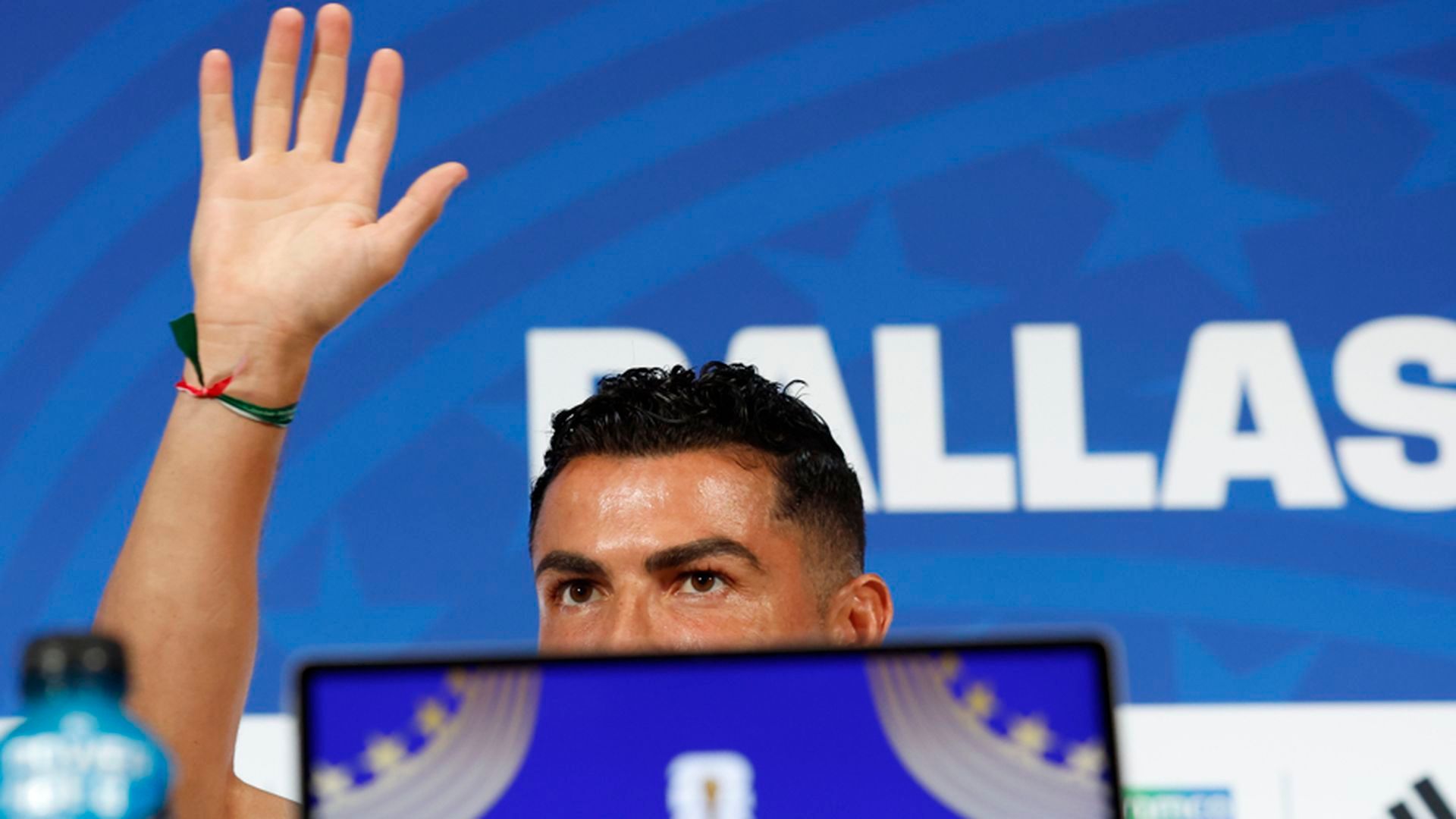 Cristiano Ronaldo, en sala de prensa