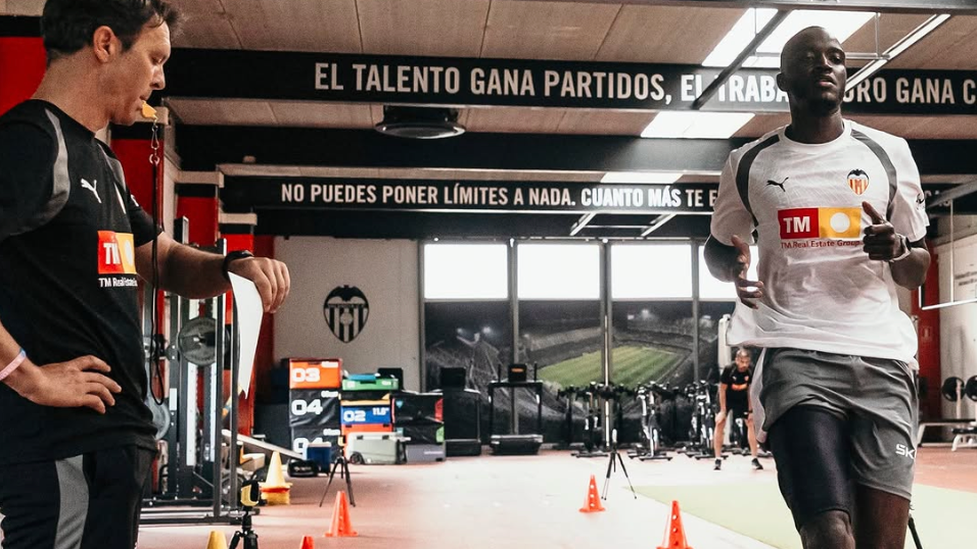 Diakhaby en la pretemporada del Valencia CF