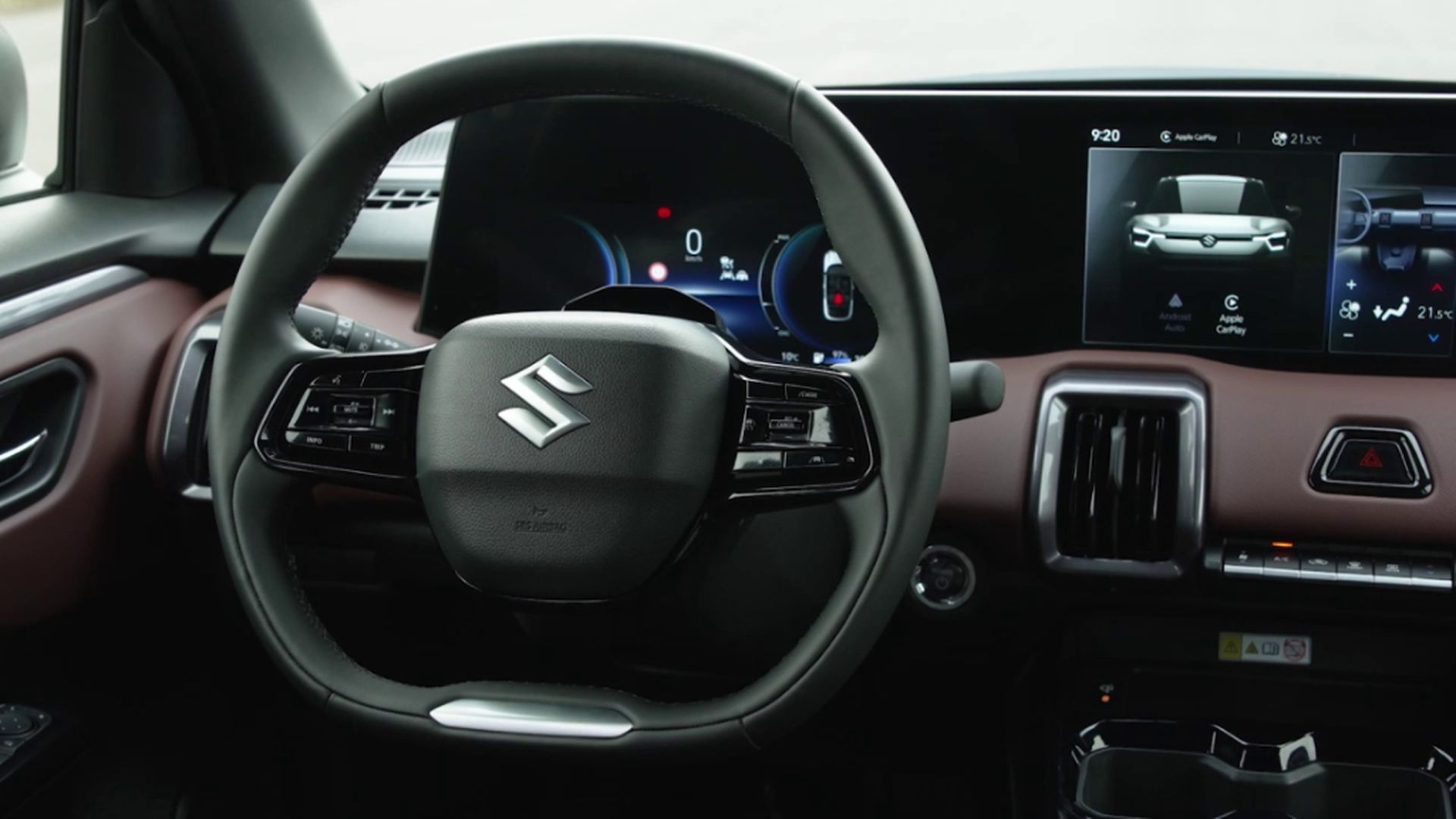 El interior del Suzuki e Vitara