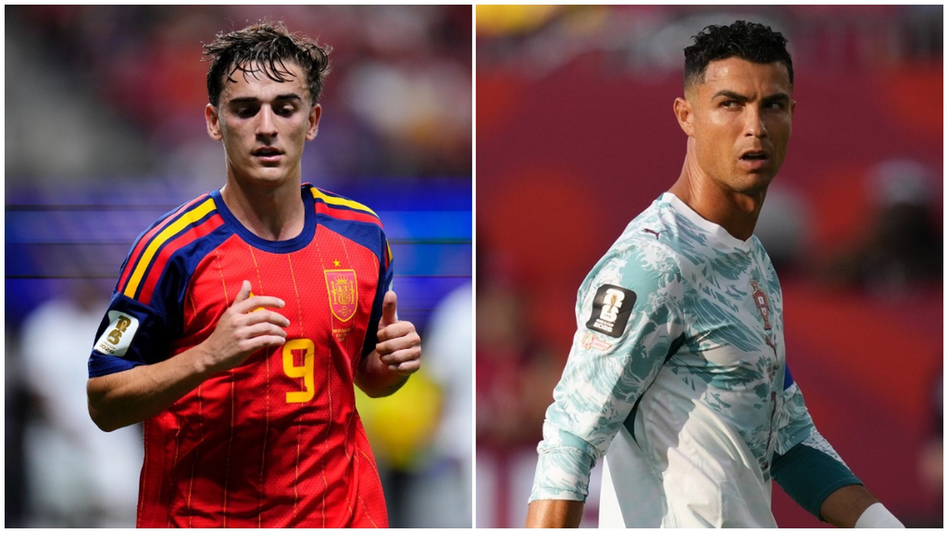 Gavi y Cristiano Ronaldo, en el Mundial Gavi y Cristiano Ronaldo, en el Mundial