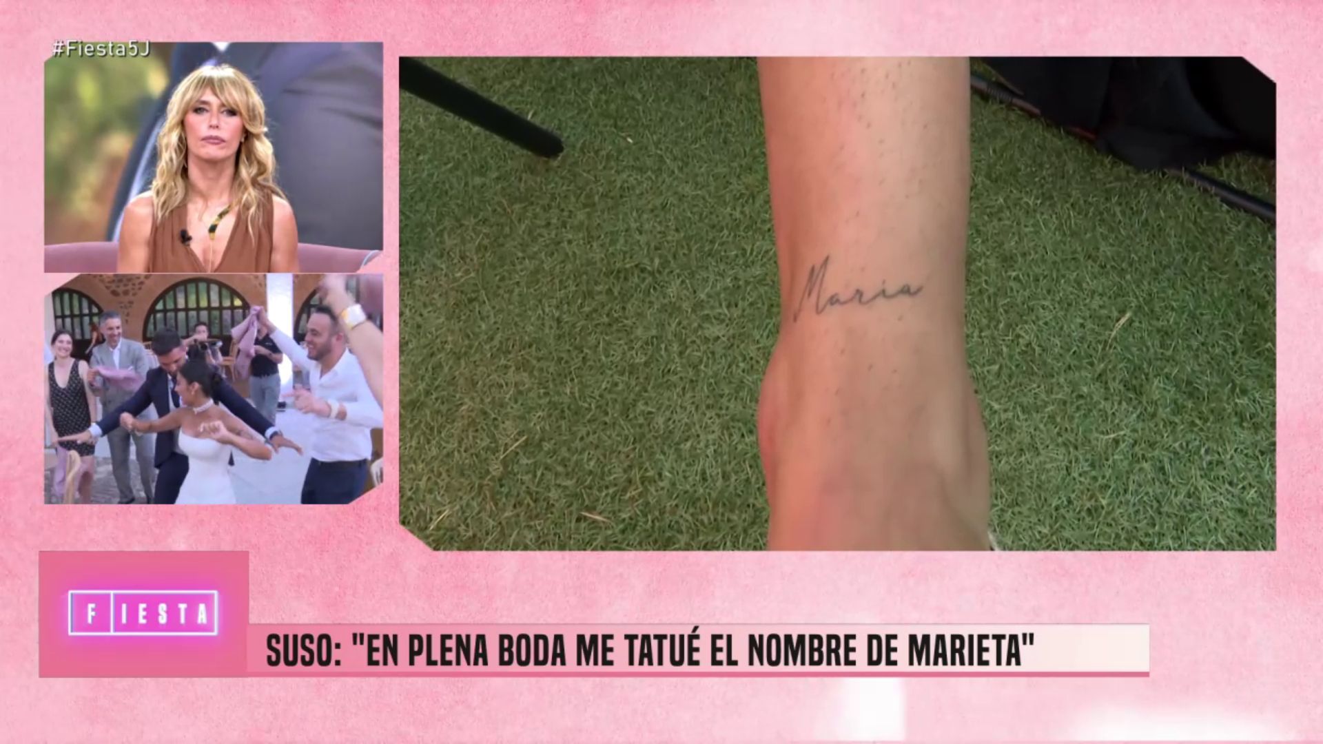 Suso confiesa que se ha tatuado el nombre de Marieta