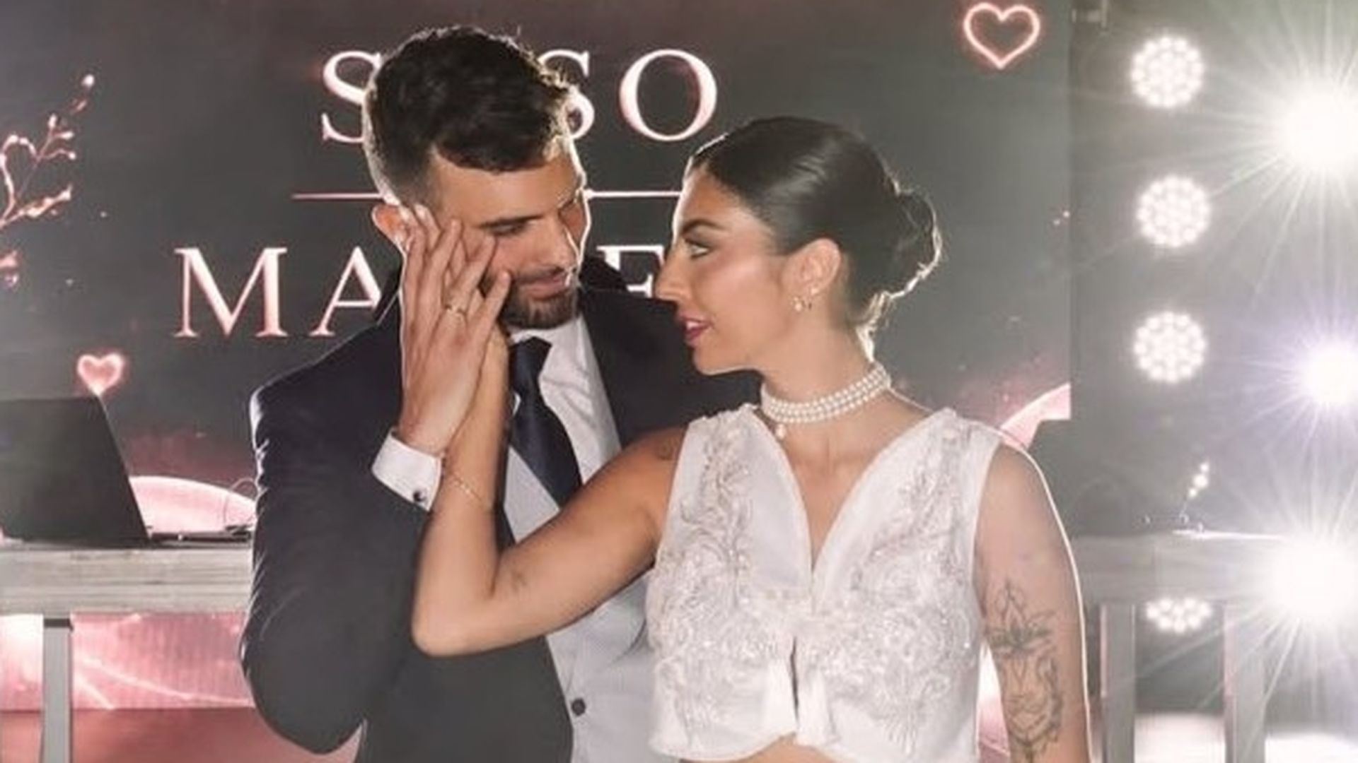 Suso y Marieta en su boda